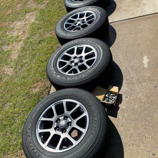 Jeep Gladiator Overland Wheels, Tires, Sensors,  Lug Nuts, Locks and Key all included! $500 OBO 167335198_4588058977887247_6922736841135591545_n