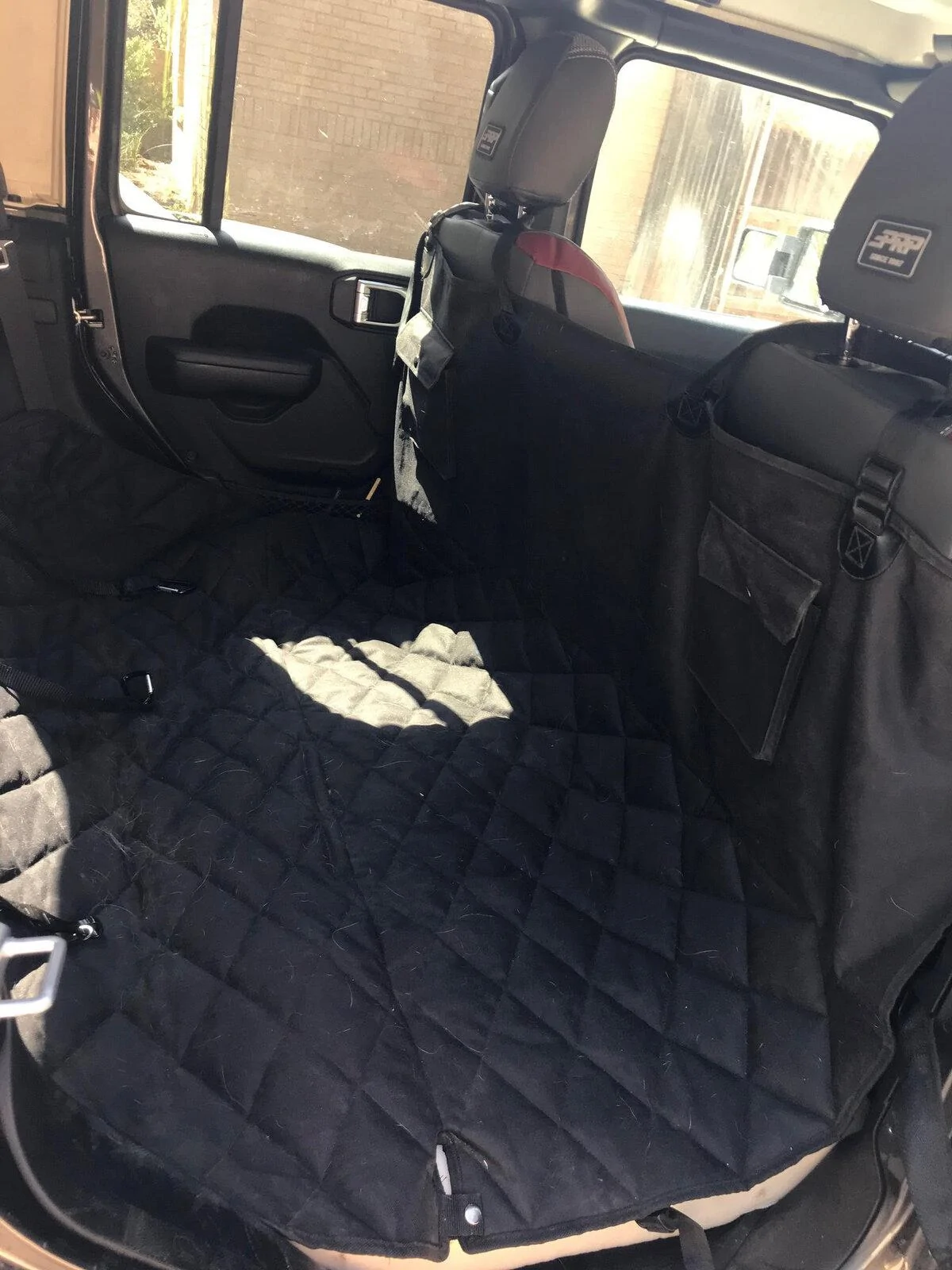 Jeep Gladiator Rear seat delete with foam floor for dogs - cheap, easy and it works great jeep3