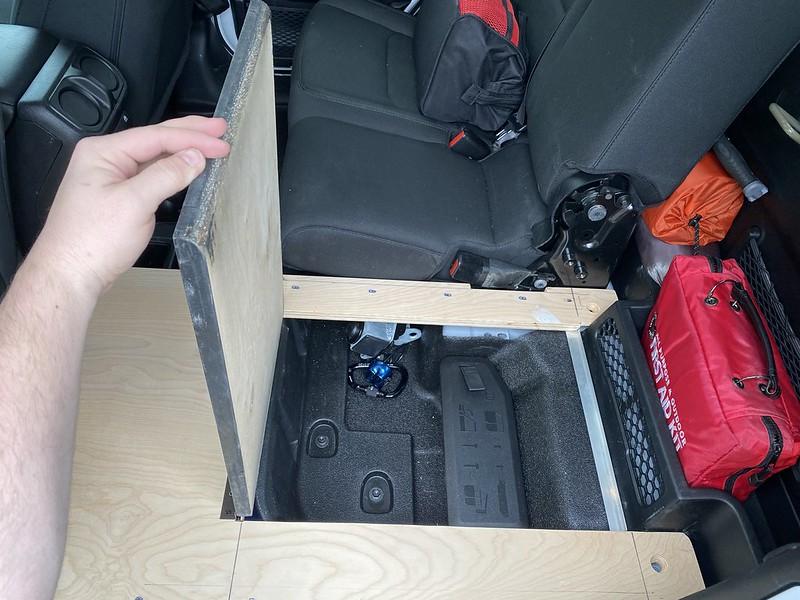 Jeep Gladiator So I built a rear seat delete platform for less than $100! 51139662187_ae60cc45f6_c