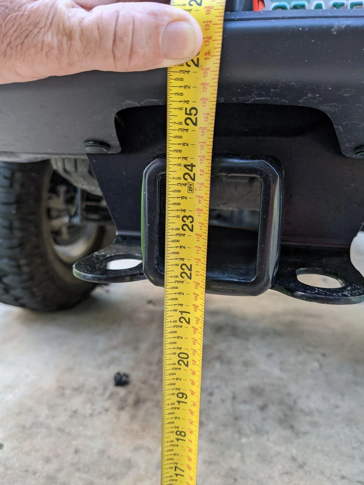 Jeep Gladiator Sport S Max Tow Hitch Receiver Height PXL_20210426_234040809