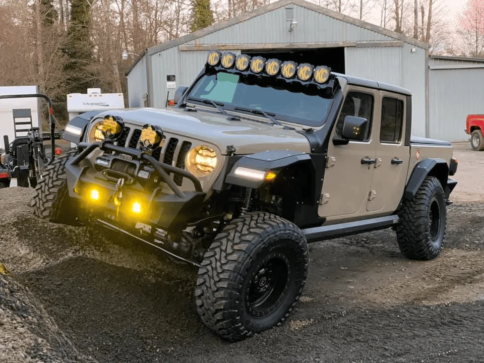 Jeep Gladiator "SMOKED LENS" LED FRONT SIDEMARKERS 1619626341724