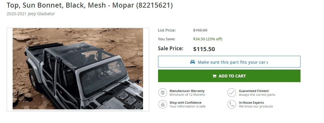 Jeep Gladiator Mesh top recommendations? 1619638407122