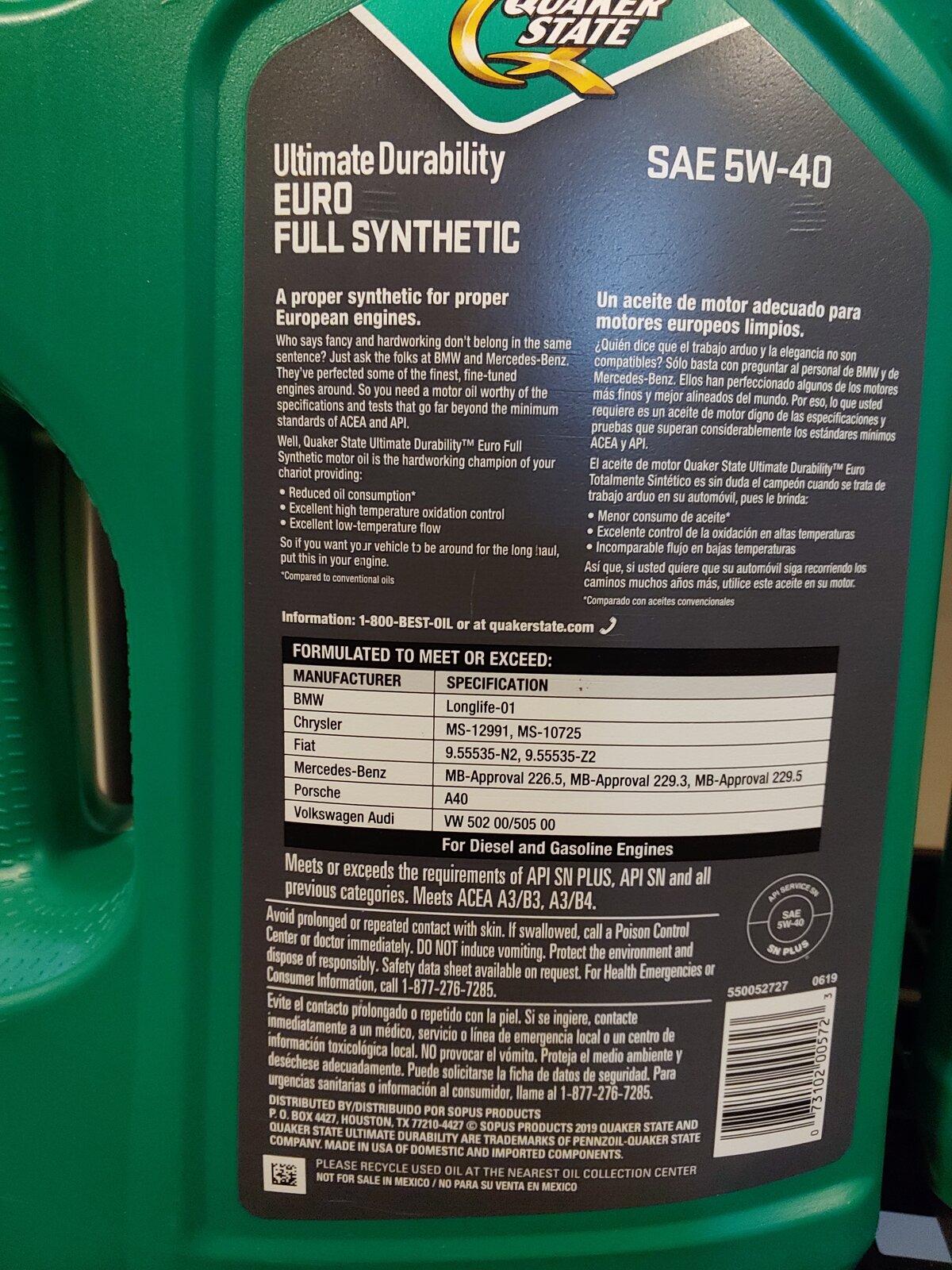 Jeep Gladiator Official EcoDiesel Oil and Filter Recommendations 20210428_163226