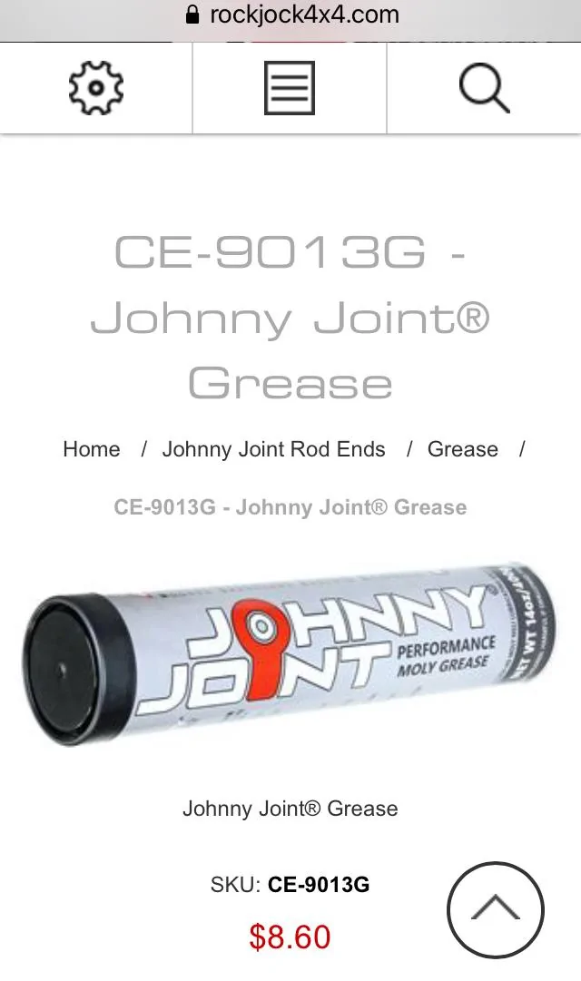 Jeep Gladiator What grease are you all using on your suspension joints? 19E8FAFF-3C75-4BB1-ADB5-55C25BEC3C6F
