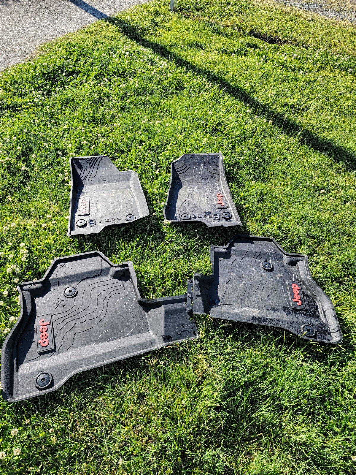 Jeep Gladiator All weather floor mats (red logo) $75 20210501_173433