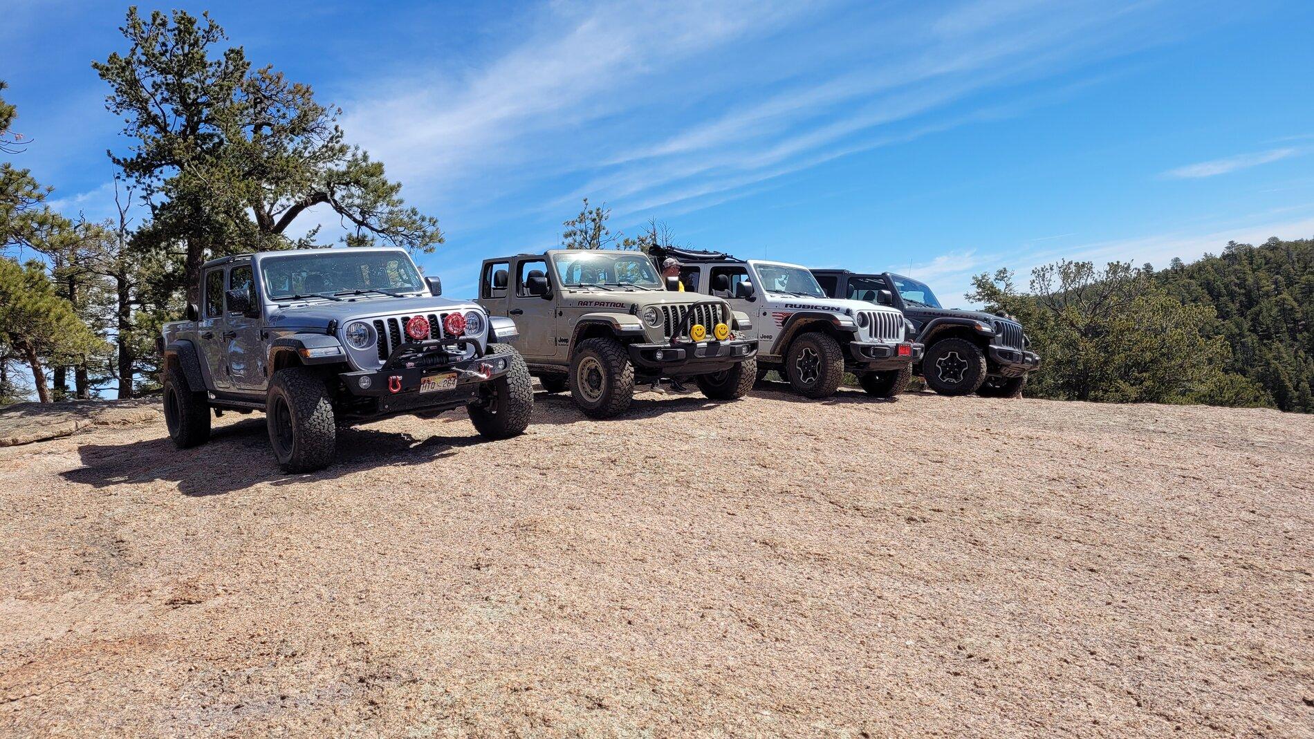 Jeep Gladiator MAY 1.  Schubarth Loop COLORADO SPRINGS/WOODLAND PARK 20210501_103049