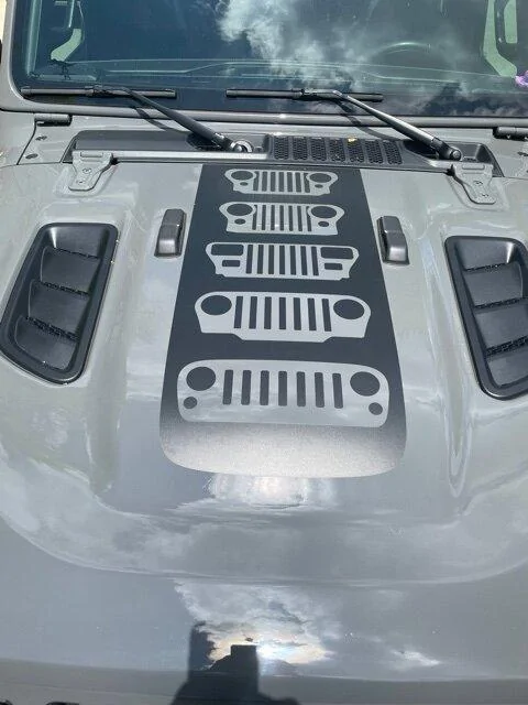 Jeep Gladiator 2020 Gladiator Rubicon For Sale -Sting Gray hooddecal
