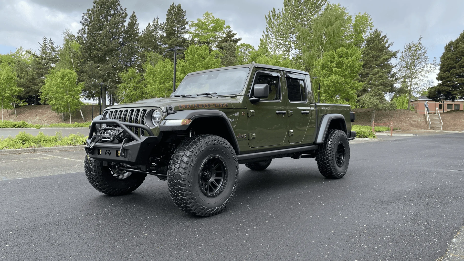 Jeep Gladiator Gladiator Rubicon - Sarge Green w/ Tan Leather Interior 1620435529307