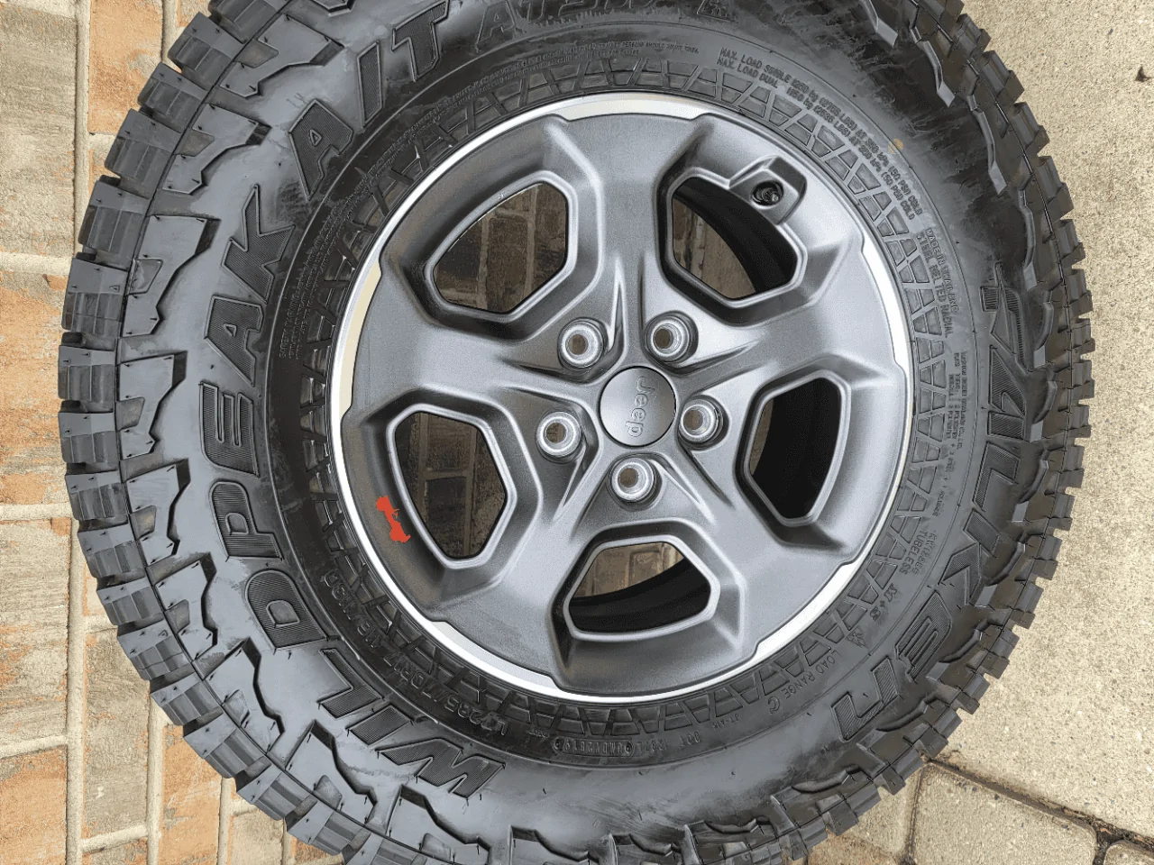 Jeep Gladiator Set of 4 Rubicon Tires and Wheels - price drop $900 20210508_140404