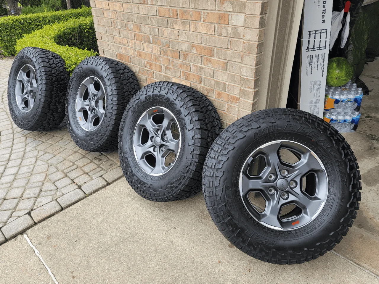 Jeep Gladiator Set of 4 Rubicon Tires and Wheels - price drop $900 20210508_140351