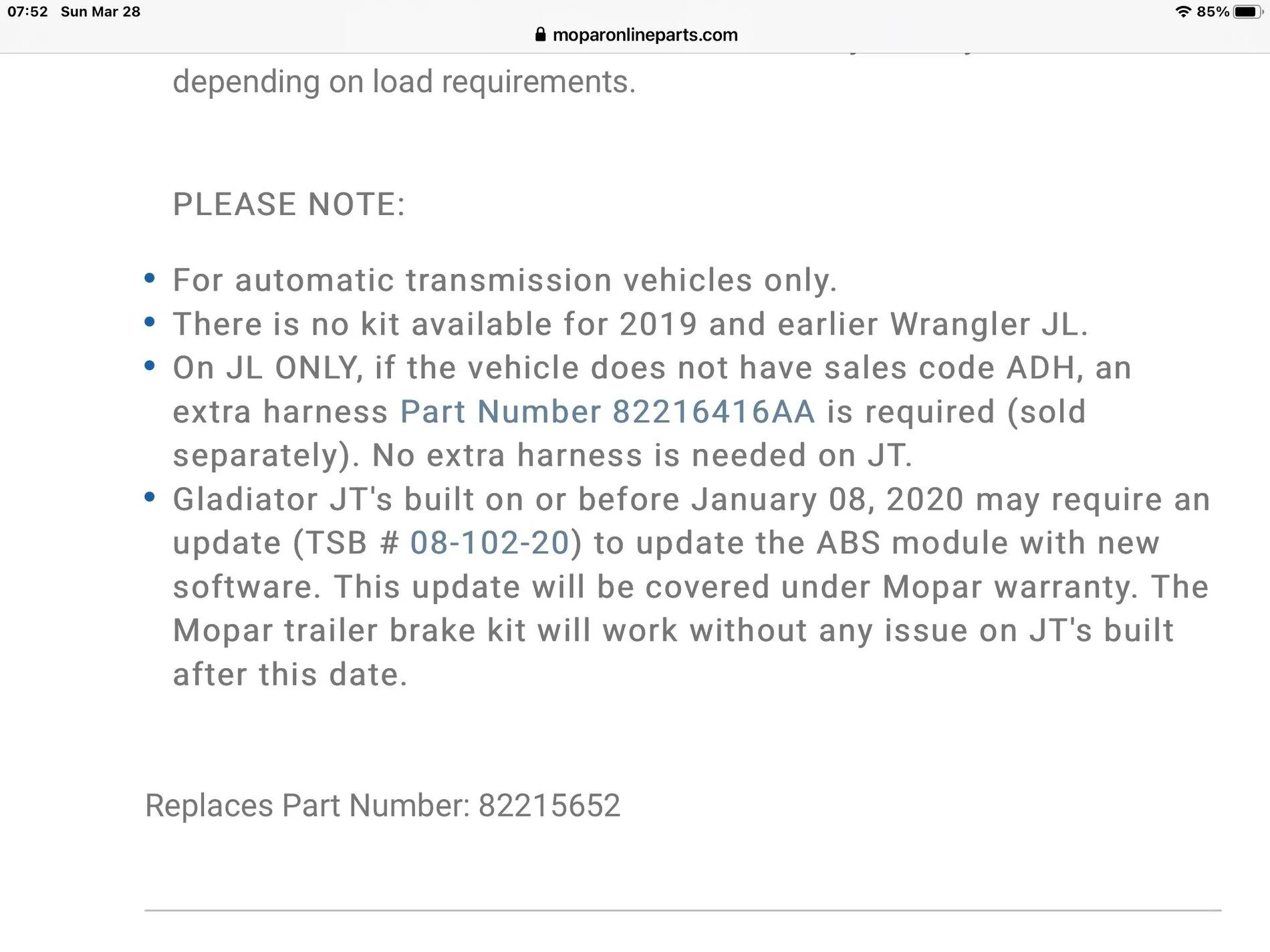 Jeep Gladiator Mopar Trailer Brake Controller for Jeep Gladiator Officially Released (Part # 82215652AB) 130172E4-B94D-4660-9D7D-877CEF6BEEF0
