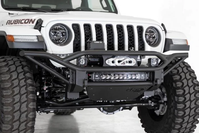 Jeep Gladiator Recommendations for matching tube bumpers front and rear? Jeep-Gladiator-JT-aftermarket-steel-tube-winch-front-bumper
