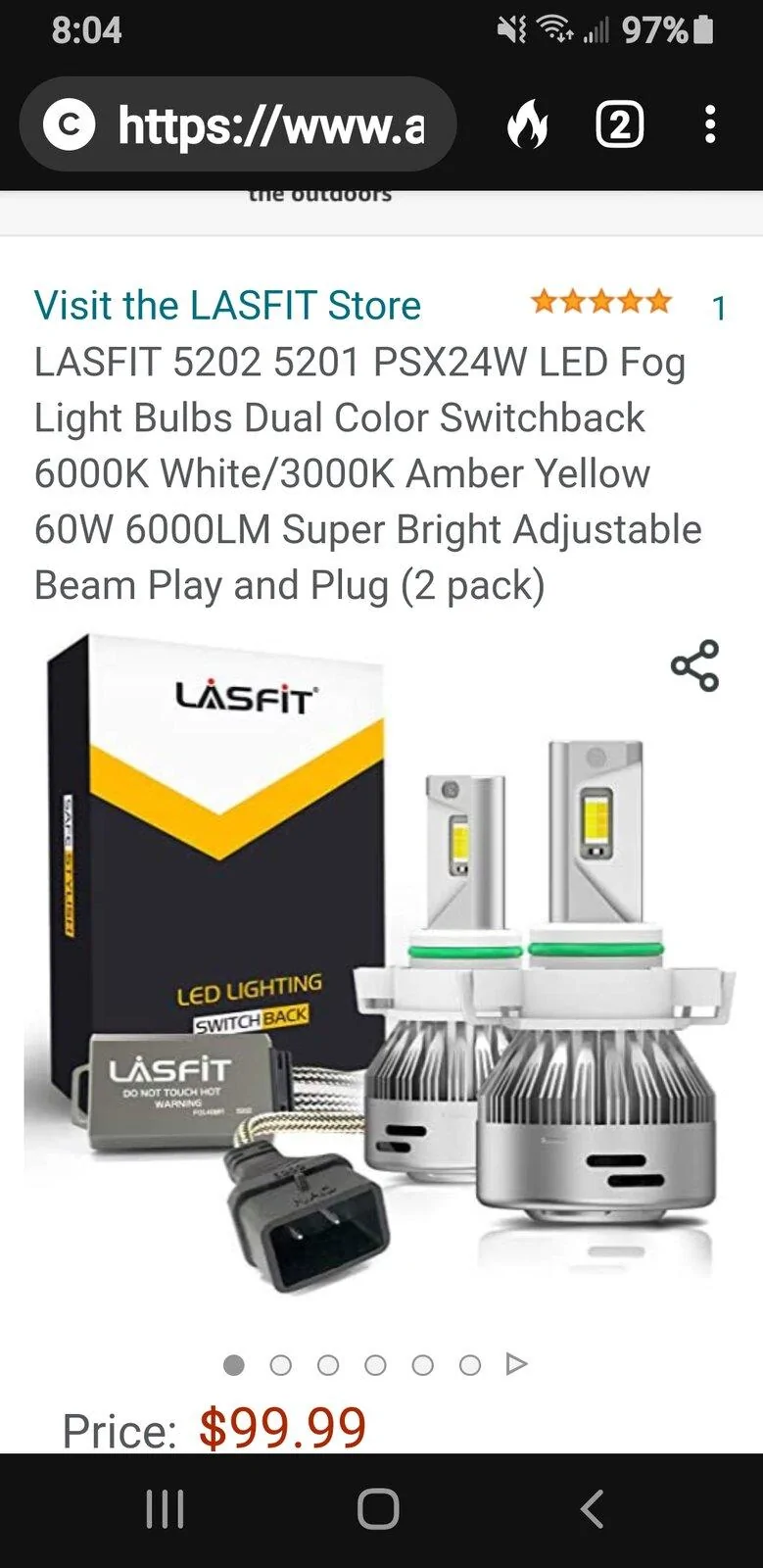 Jeep Gladiator Lasfit switchback fog lights Screenshot_20210502-080417_DuckDuckGo