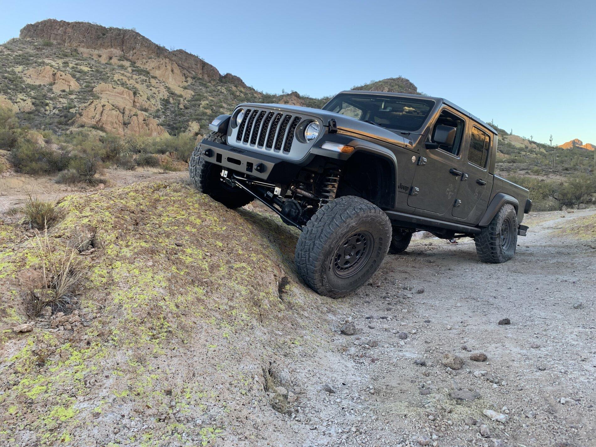 Jeep Gladiator Lets see them FLEXED out Jeep's with BIG tires and lifts :D tempImageOxAOe9