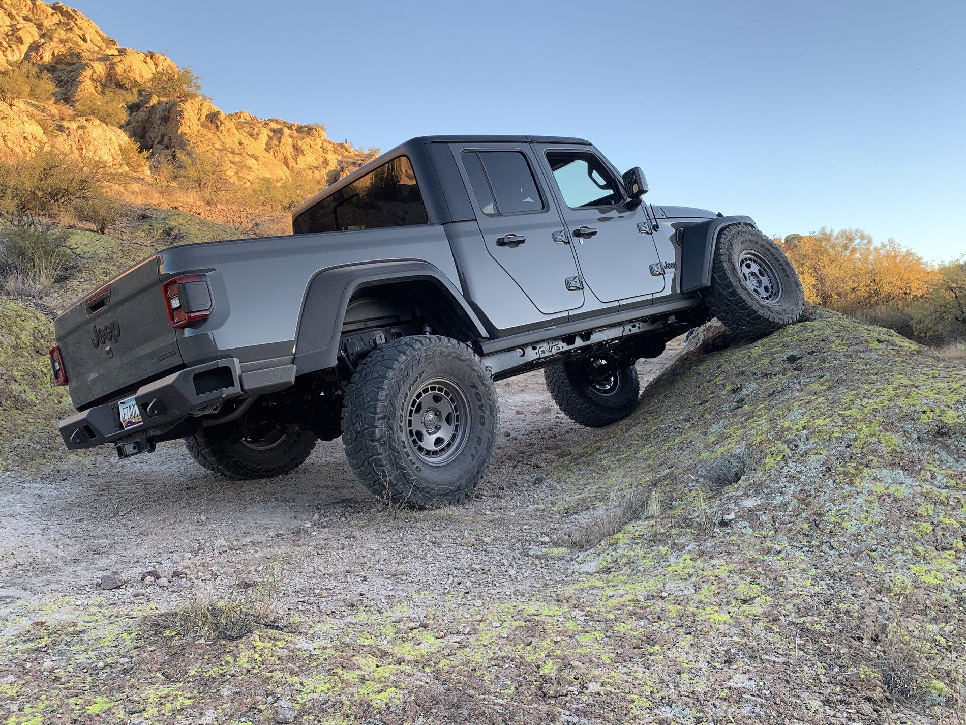 Jeep Gladiator Lets see them FLEXED out Jeep's with BIG tires and lifts :D tempImage746pD4