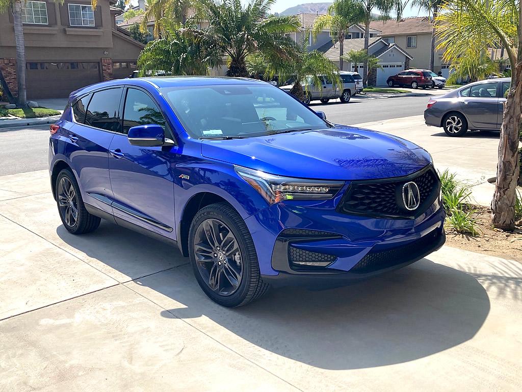 Jeep Gladiator Apex Blue Acura RDX - the other half's ride cap5a