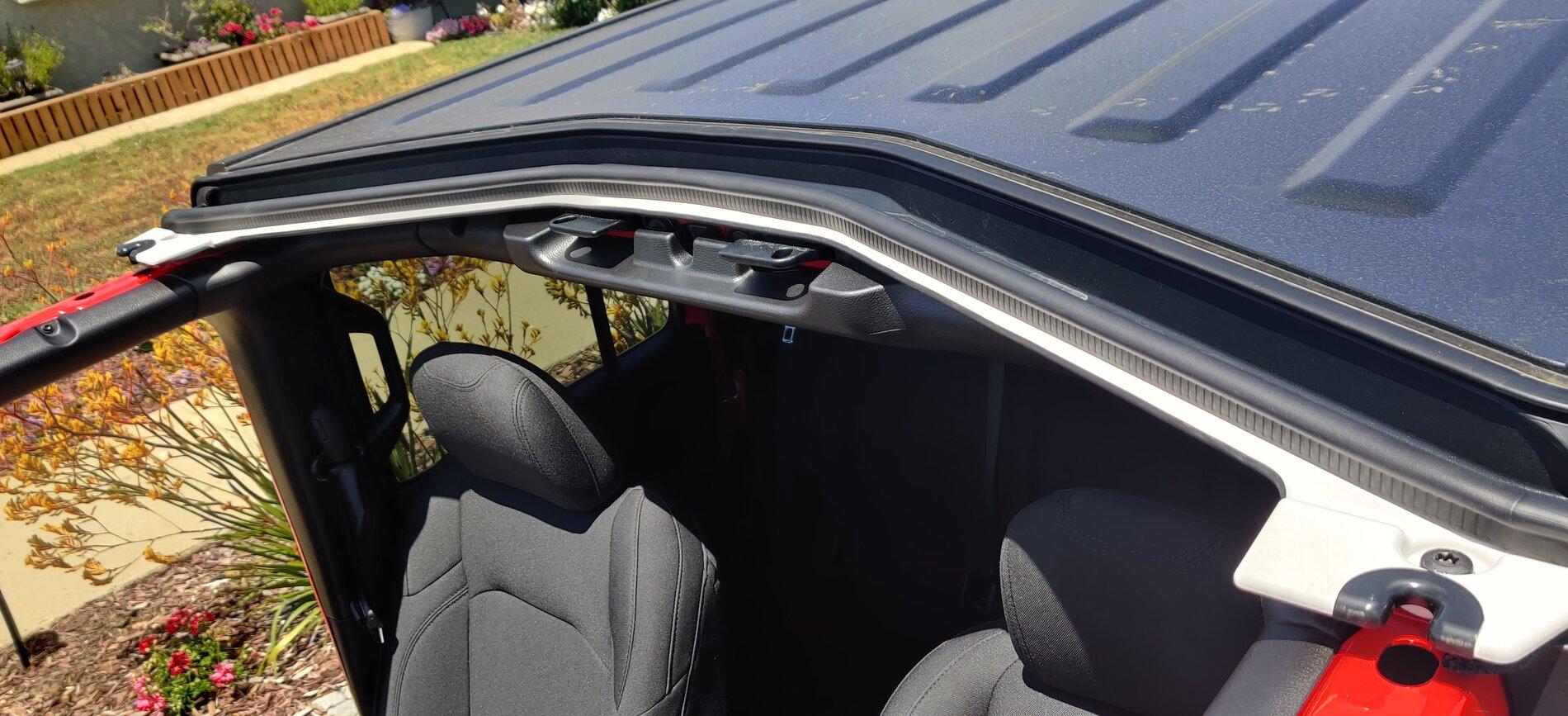 Jeep Gladiator DIY Protect Roof w/ Rubber Door Trim IMG_20210512_124757