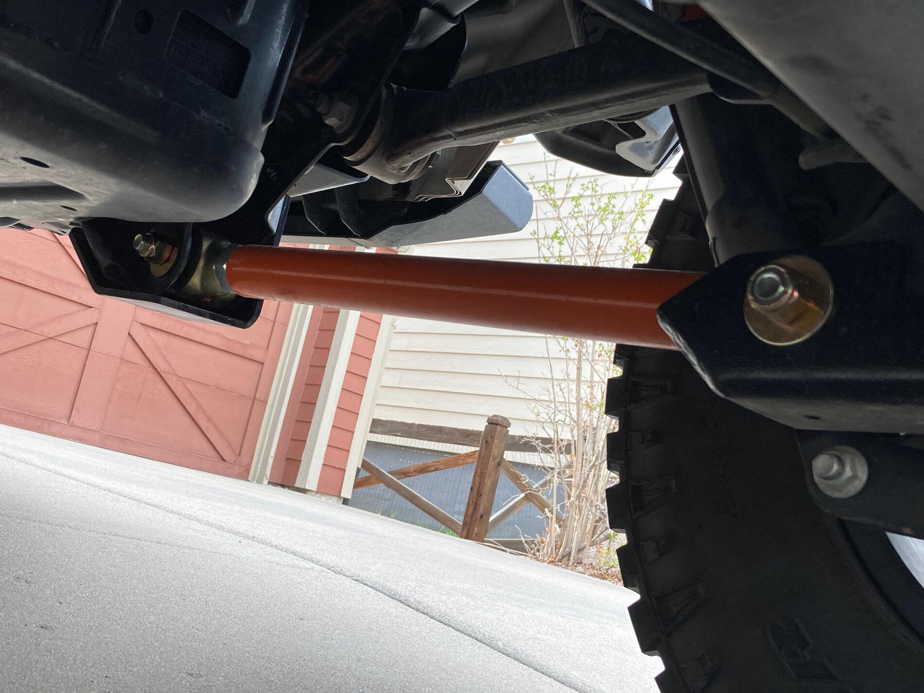Jeep Gladiator Mojave orange mods IMG_0323-rear control arm 2
