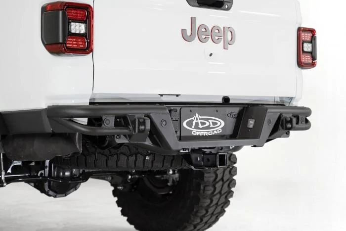 Jeep Gladiator Old school wooden bed rails 2020-Jeep-Gladiator-JT-aftermarket-tube-steel-rear-bumper