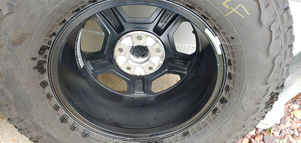 Jeep Gladiator FOR SALE - set of 4 Rubicon wheels and Falken A/T tires WITH sensors 20210514_111415