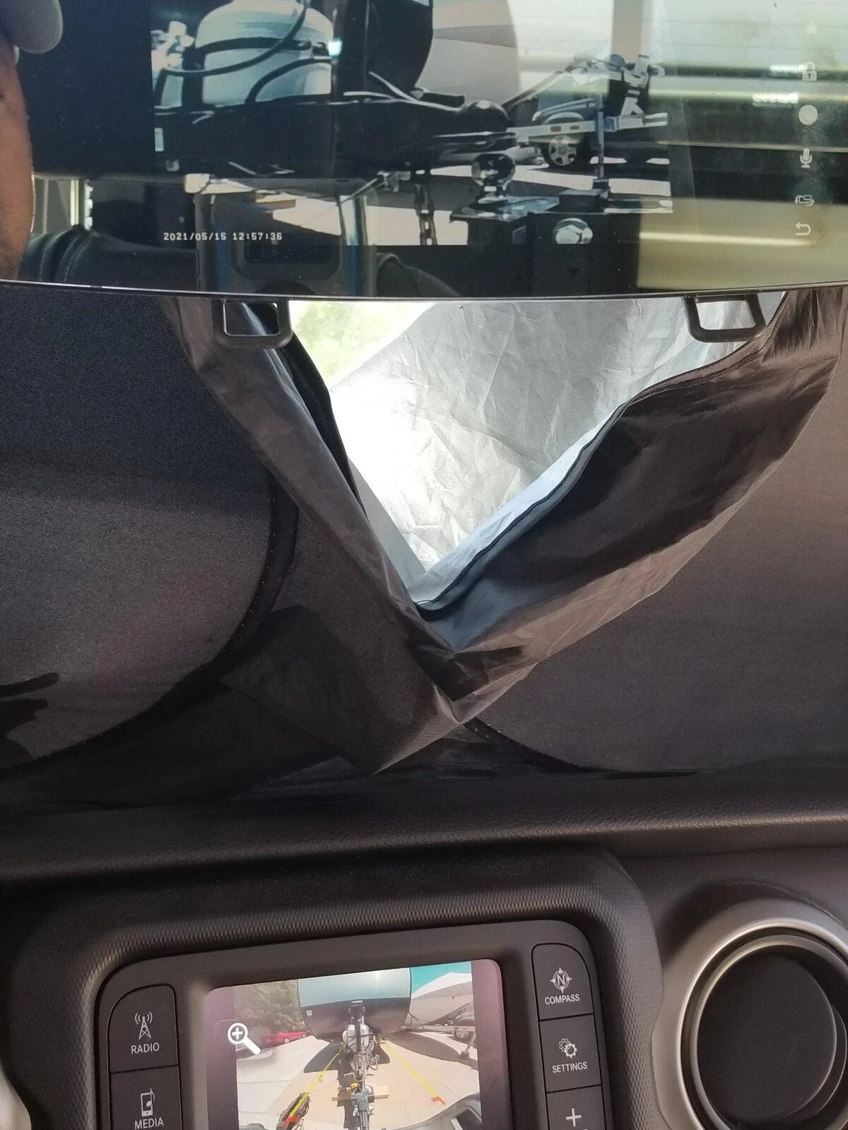 Jeep Gladiator Extra camera to assist with trailer hook up by myself 20210515_124007