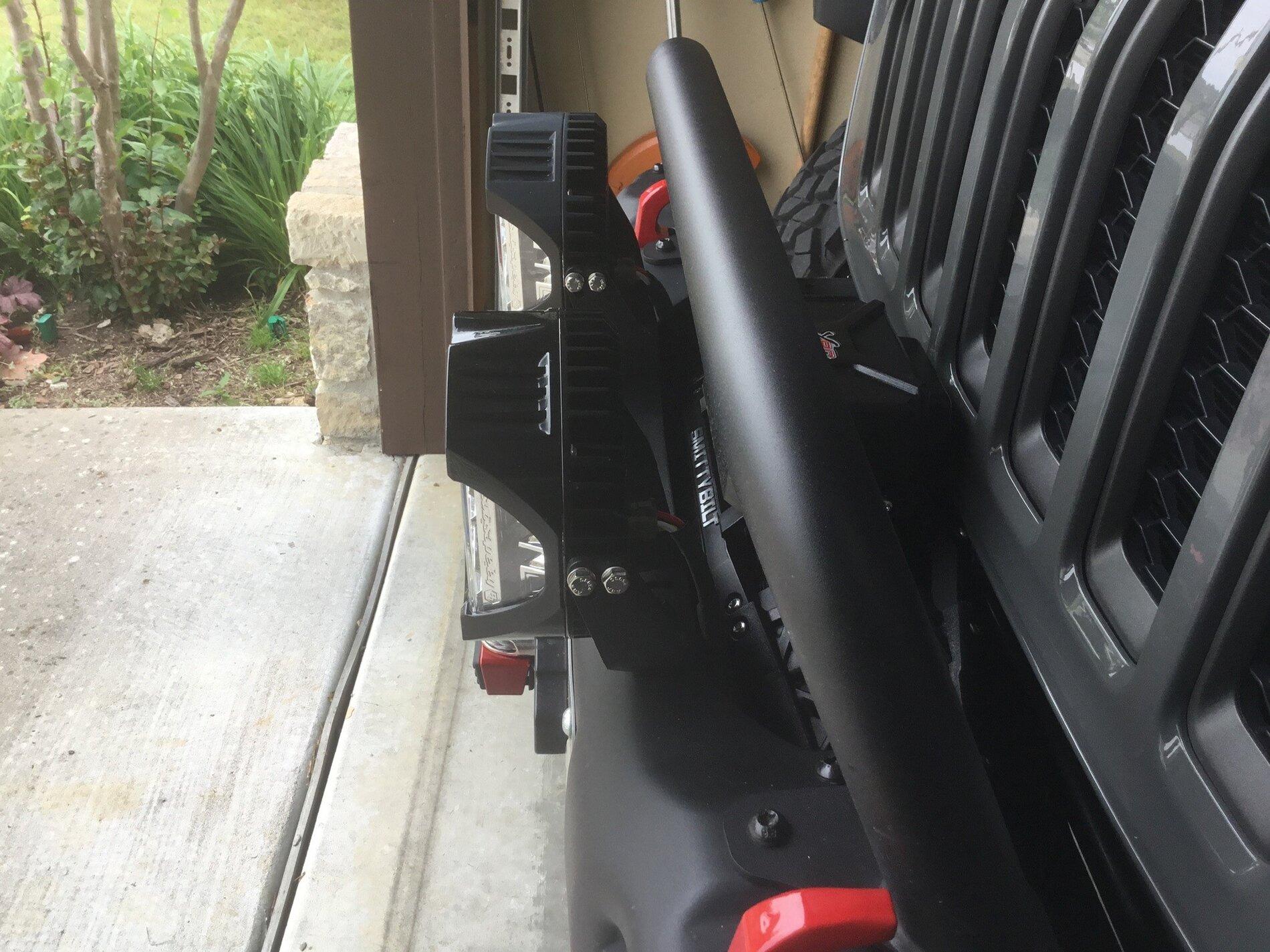 Jeep Gladiator Warn compared to Mopar Grill Guard lights2