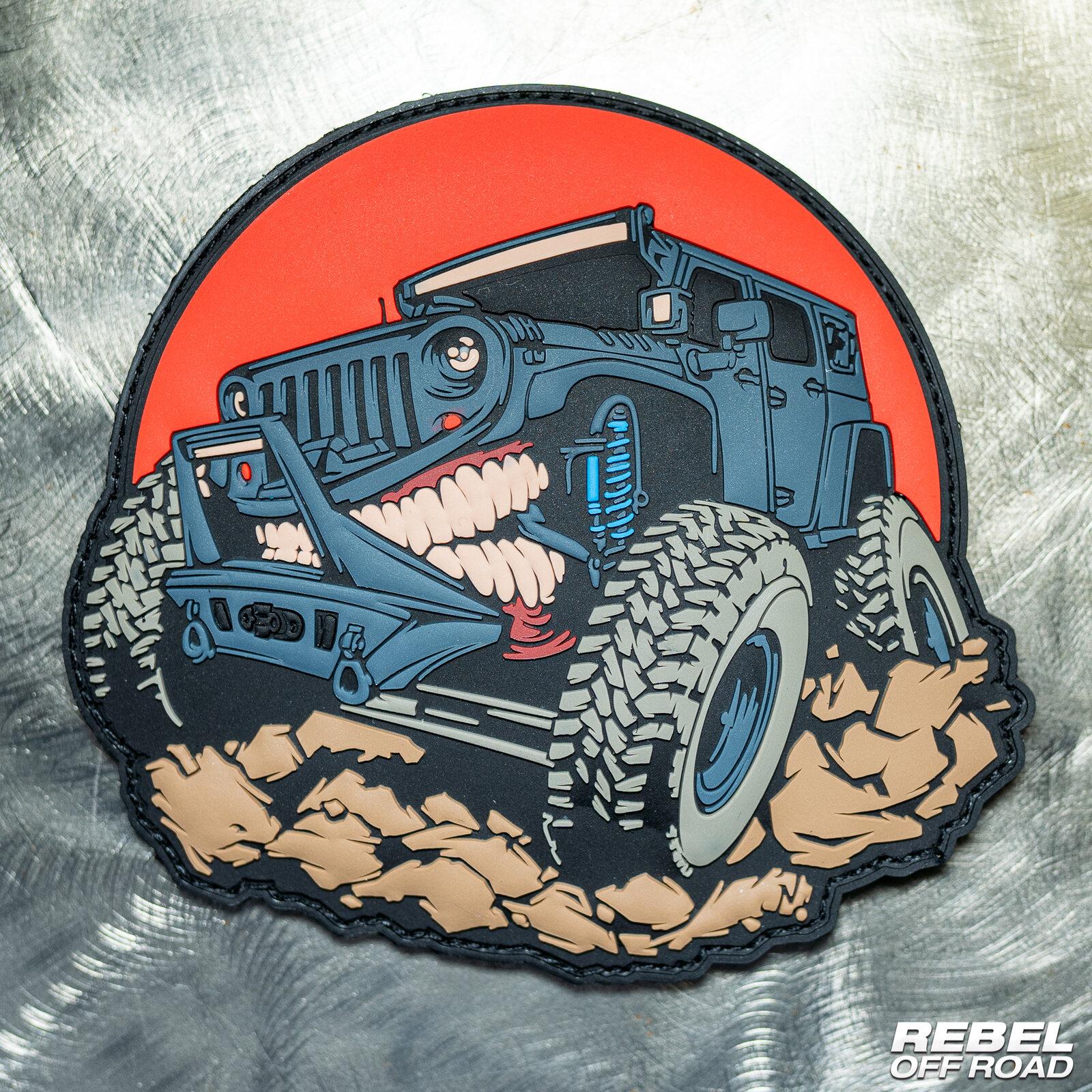 Jeep Gladiator Rebel Off Road Iron Man JK Rubberized Patch ROR-08227