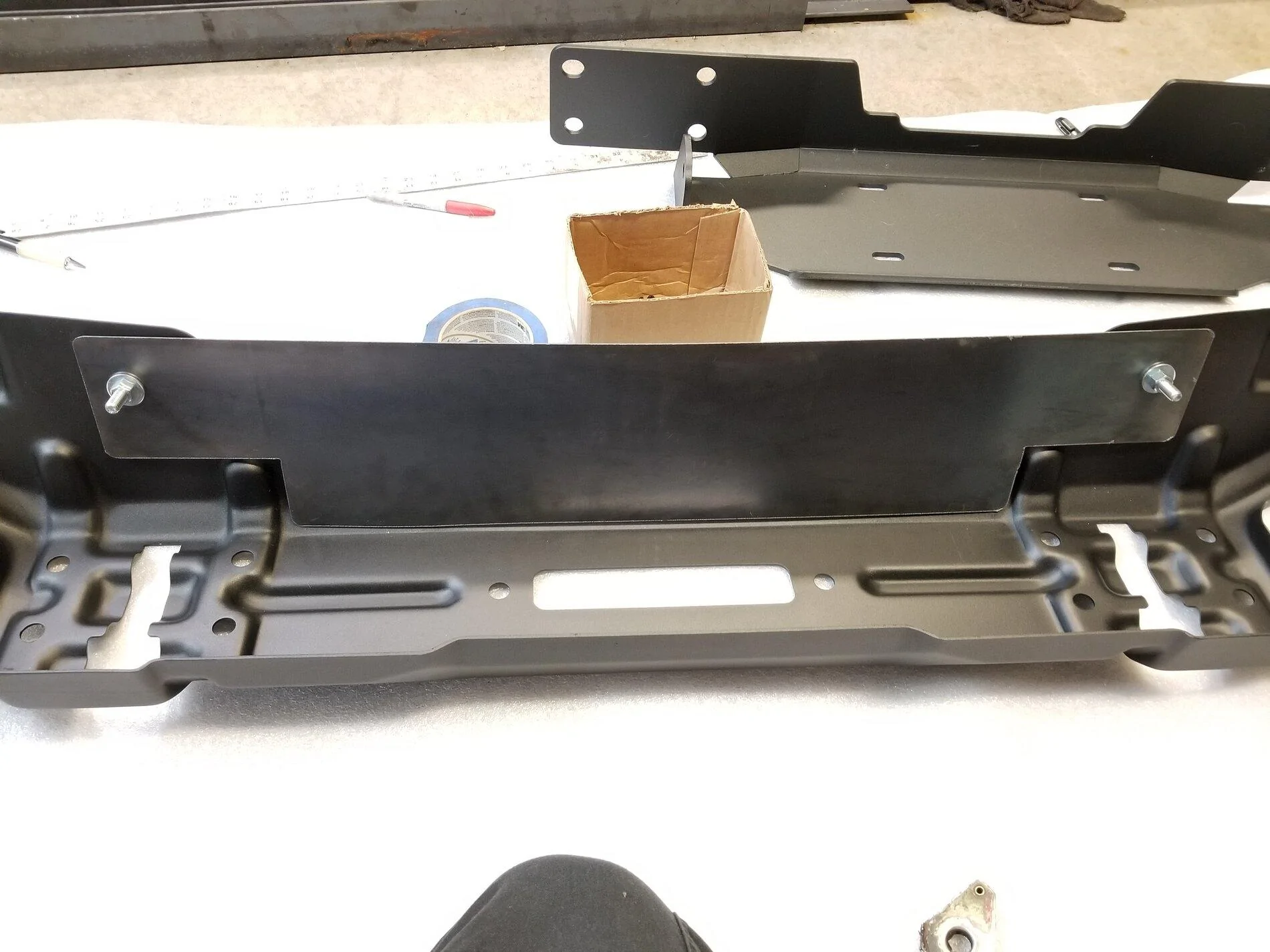Jeep Gladiator Rugged Ridge Arcus winch block off plate 20210520_172534