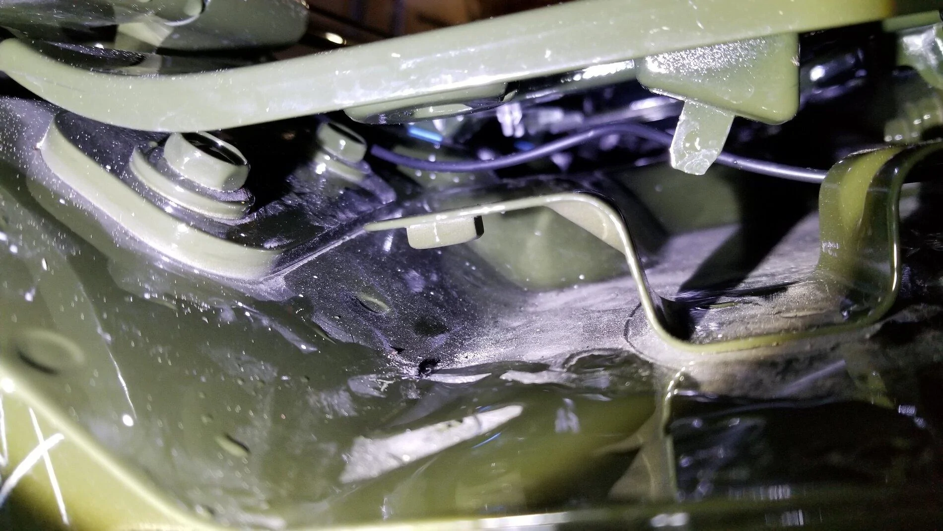 Jeep Gladiator Getting wiring through the firewall from the drivers compartment 20210412_115035