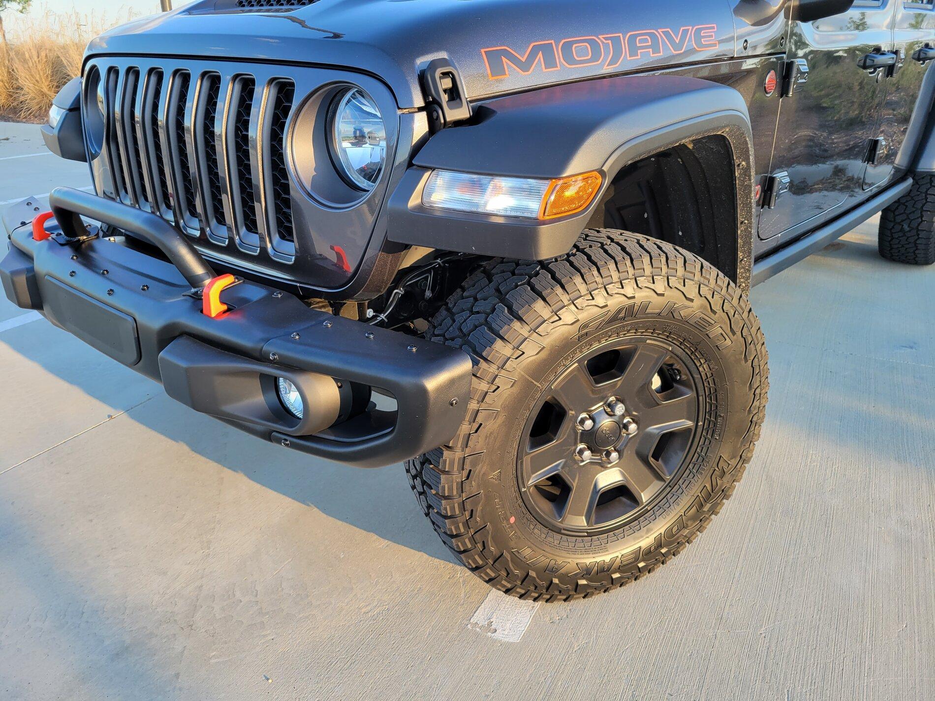 Jeep Gladiator Swapping the Mojave plastic bumper with the Mopar steel bumper 20210504_192813