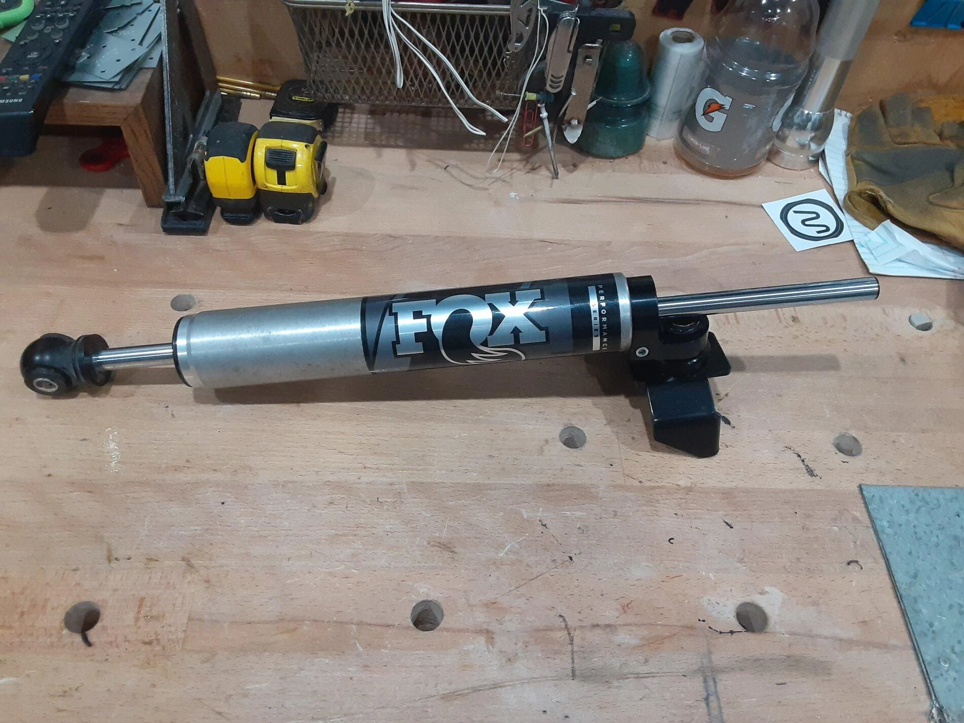 Jeep Gladiator Fox 2.0 Performance Series Through Shaft Stabilizer - JT/JL part # 985-02-127 20210511_124652