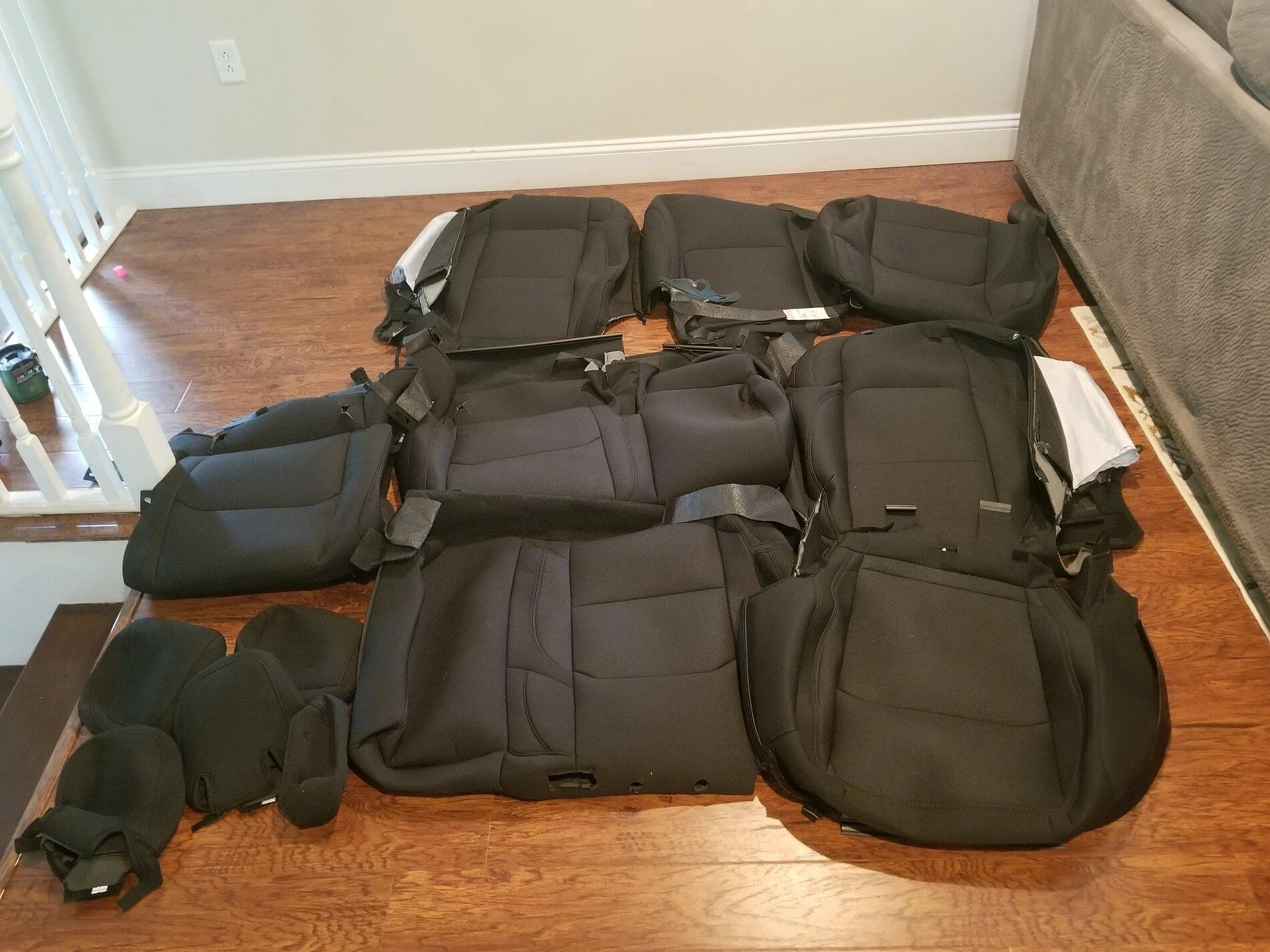 Jeep Gladiator $70 Factory OEM black cloth seat covers 20210523_162421