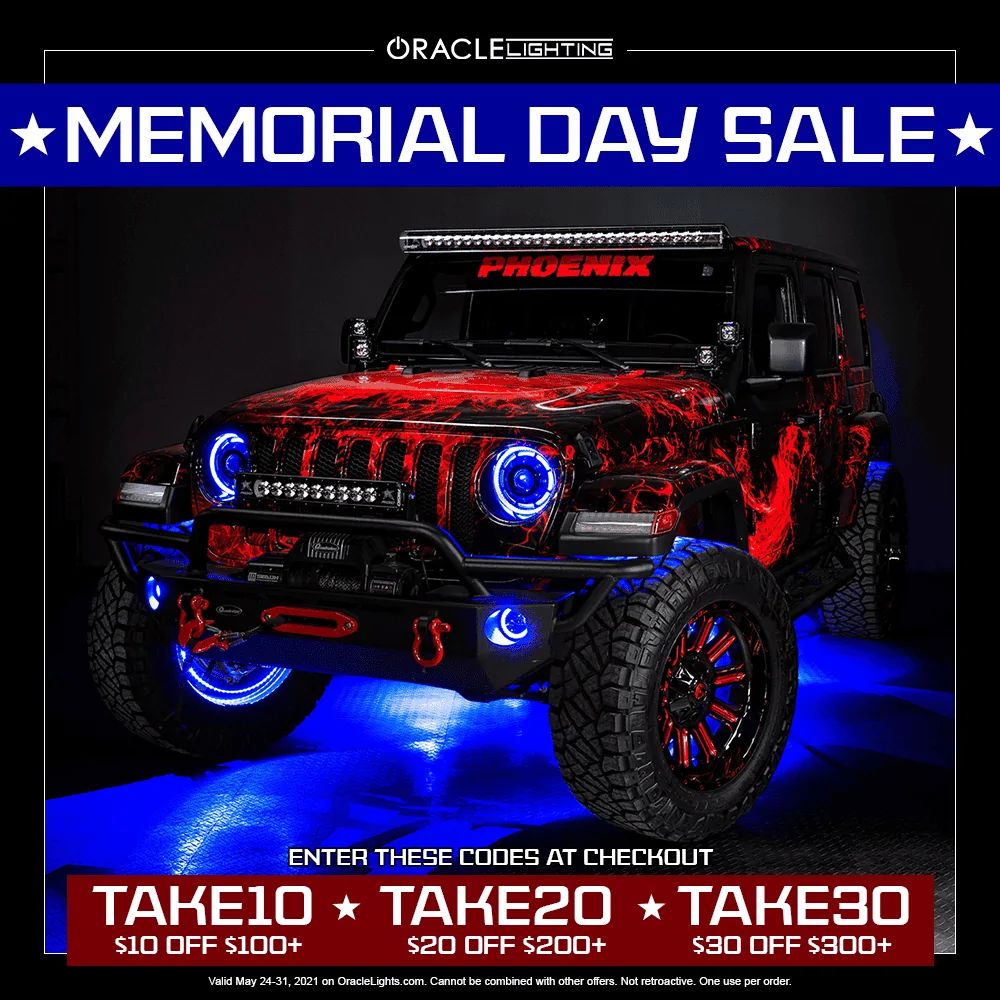 Jeep Gladiator ?? Save for Summer with this Memorial Day Sale | ORACLE Lighting memorialday2021