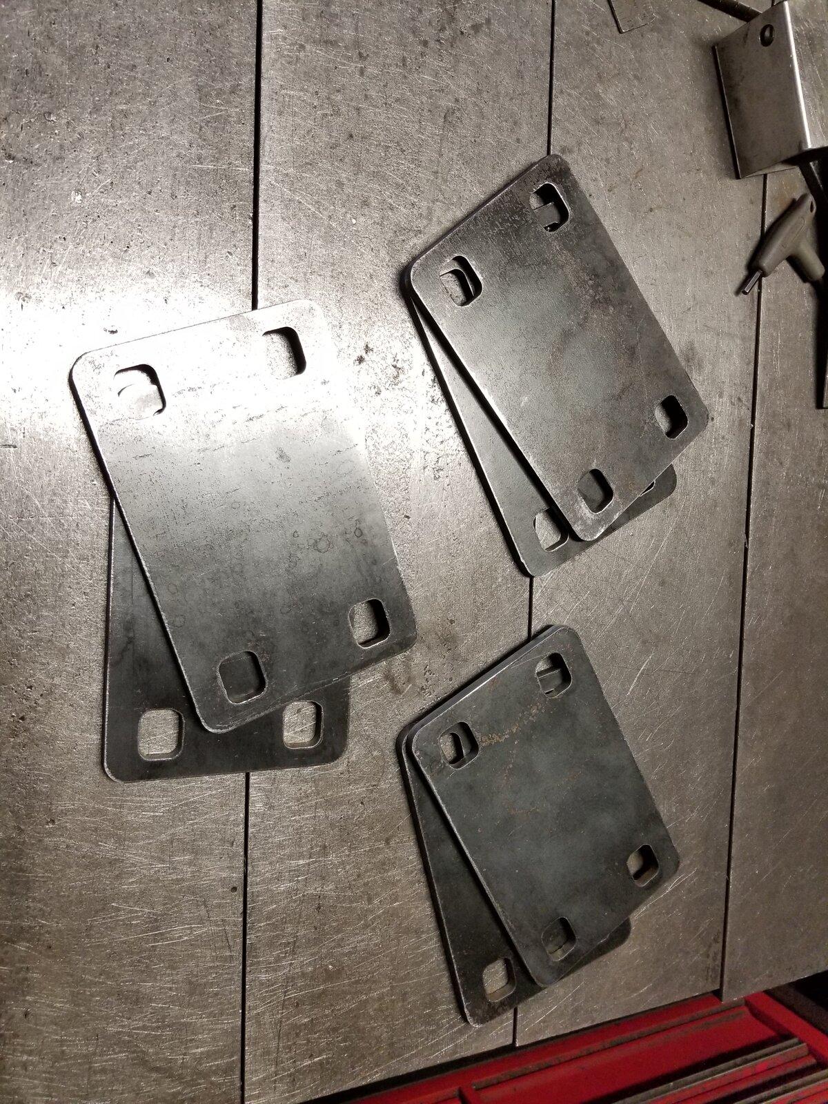 Jeep Gladiator 1/4" or 3/8" steel plate bumper spacers 20210525_091212