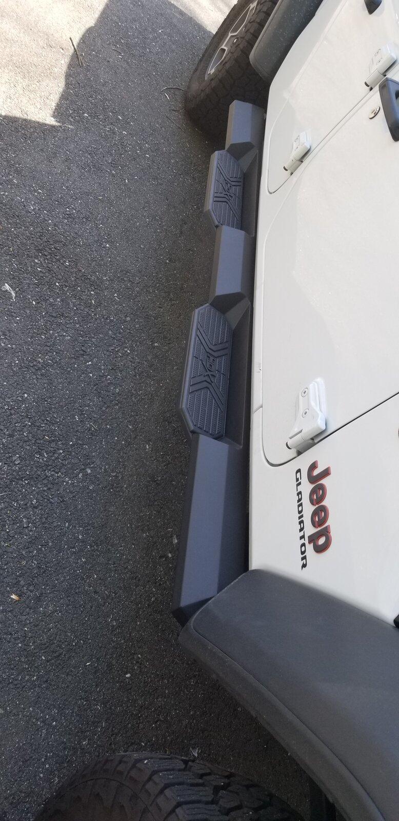 Jeep Gladiator Westin HDX step boards install instructions vs real life! 20210527_153204