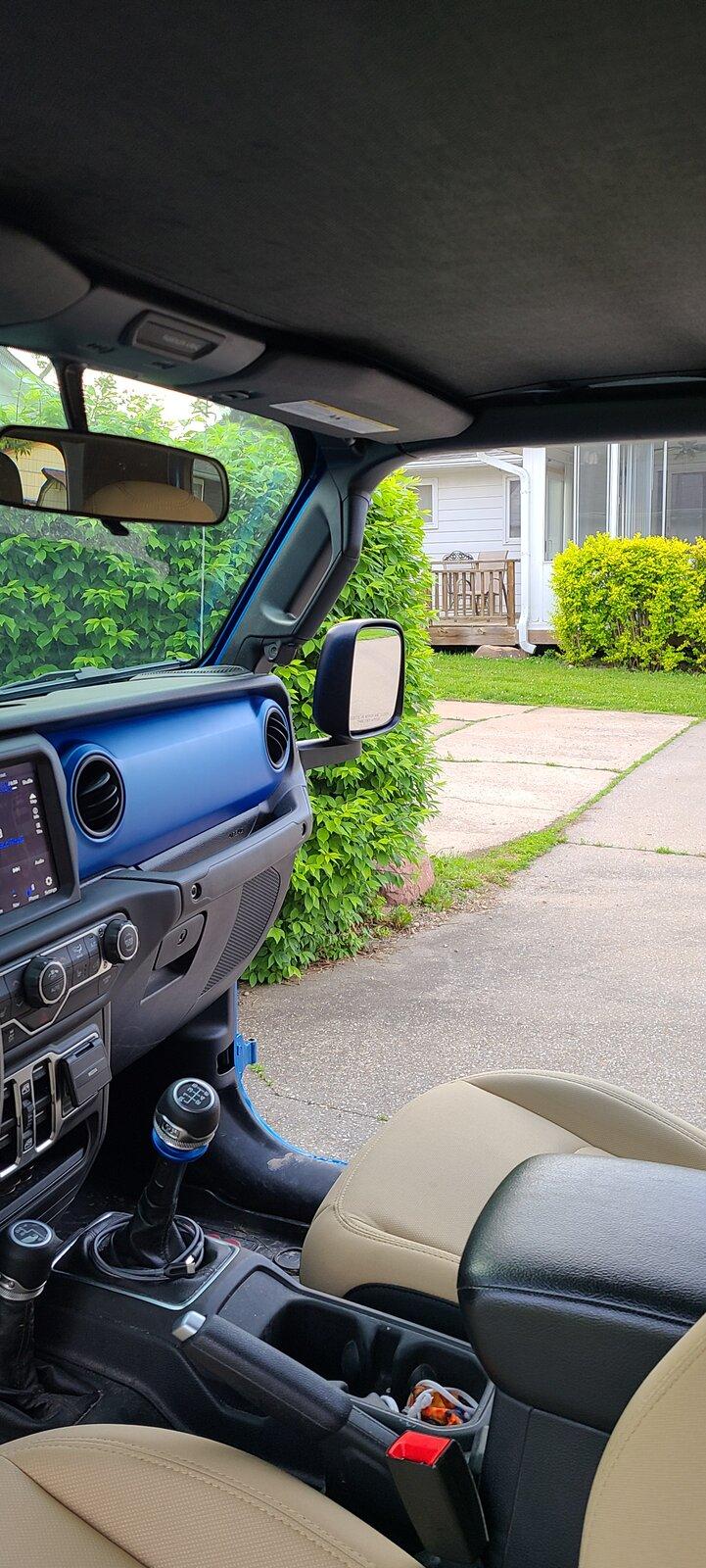 Jeep Gladiator Mopar door off mirrors and brackets 20210527_192332