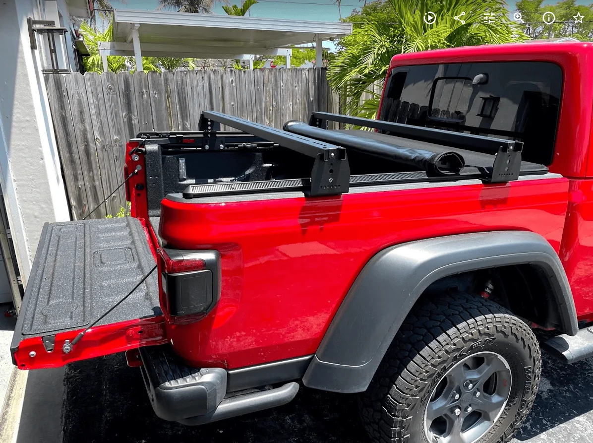 Jeep Gladiator Bed cover with rack 1622204457455