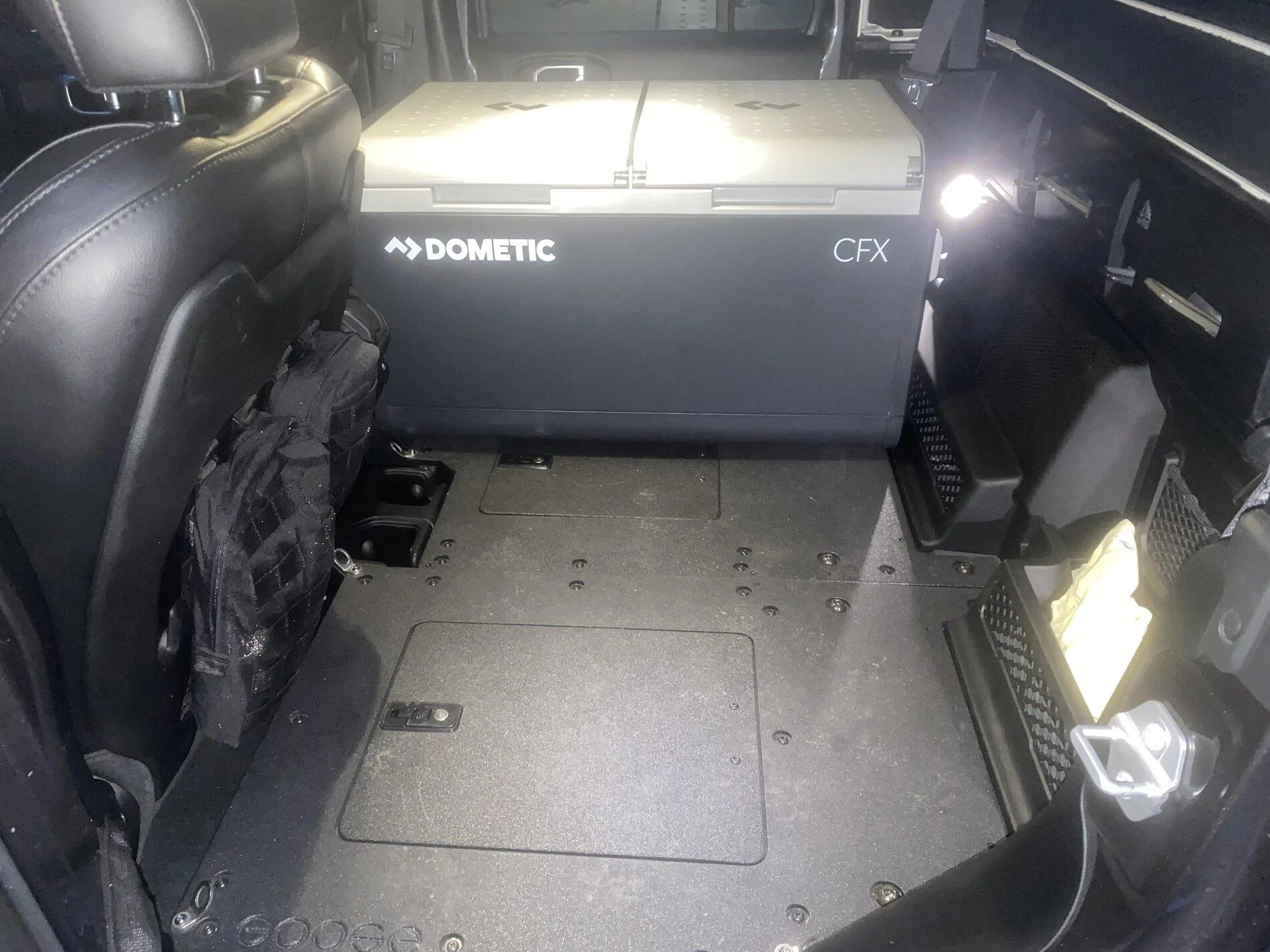 Jeep Gladiator Dometic CFX3 55IM in 40% Rear Seat 47A4BD93-D4CE-4867-B66D-6F41CFD166EF