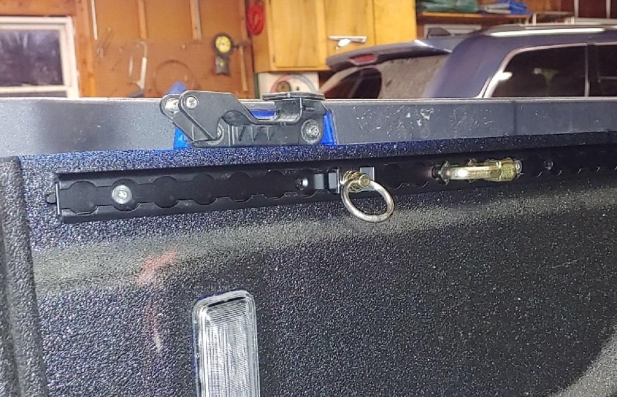 Jeep Gladiator Ready-made L-track bed system from Mac's custom tie downs rail-anchoes