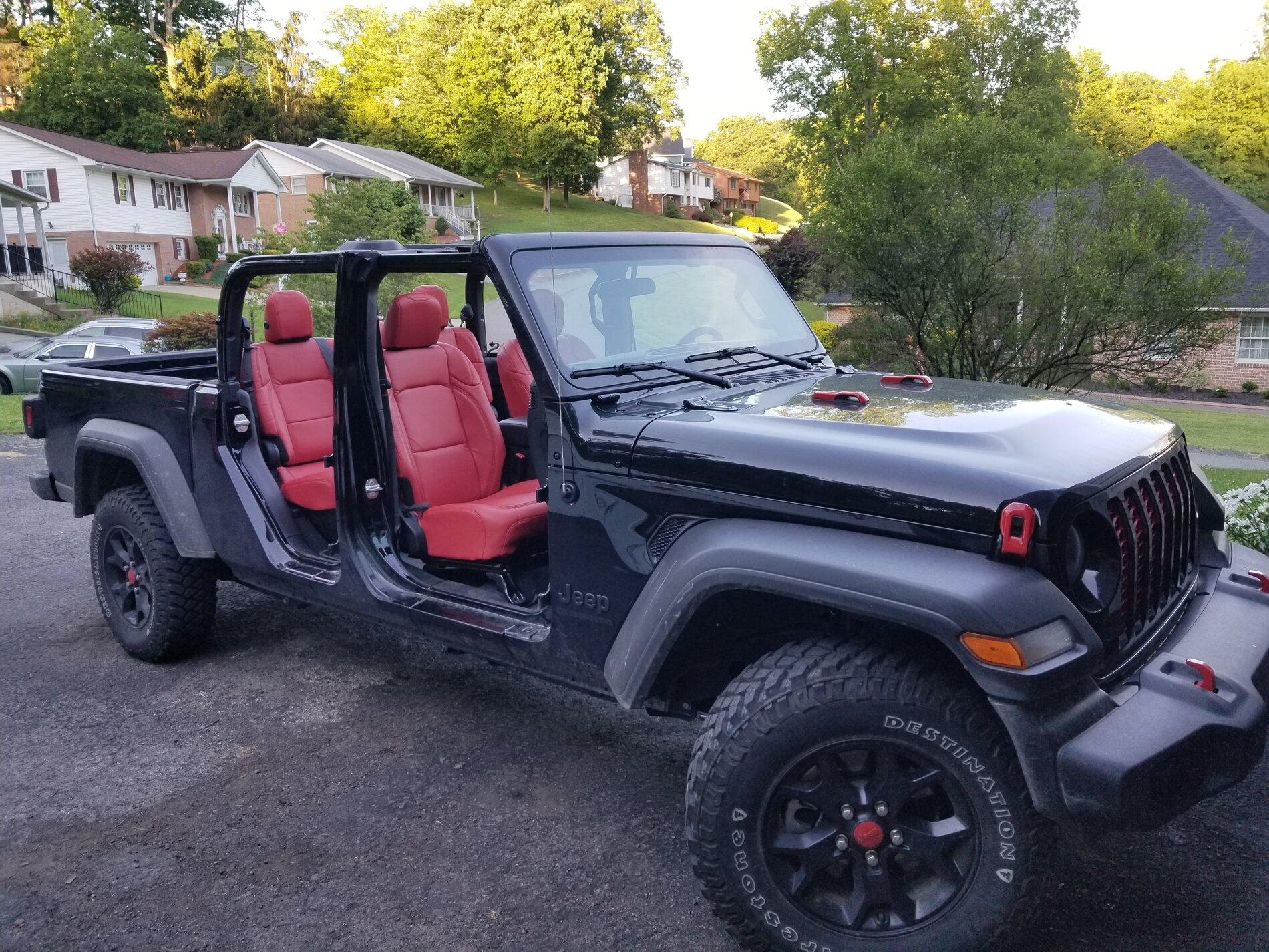 Jeep Gladiator WTT Black Cloth Heated Sport Seats for Heated Leather plus $, Any Color 20210531_191848