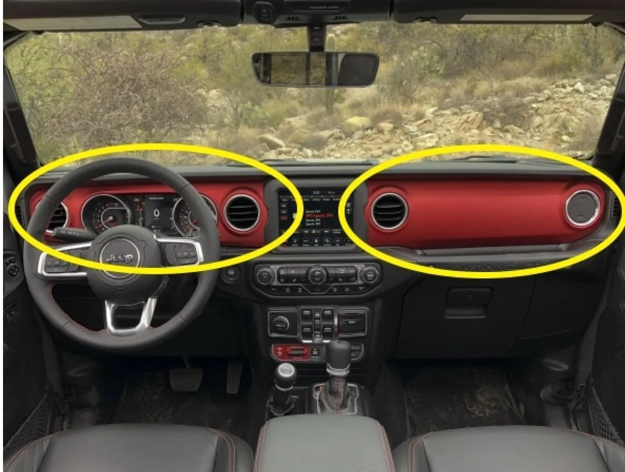Jeep Gladiator Dash panel in a different color? jeep dash panel