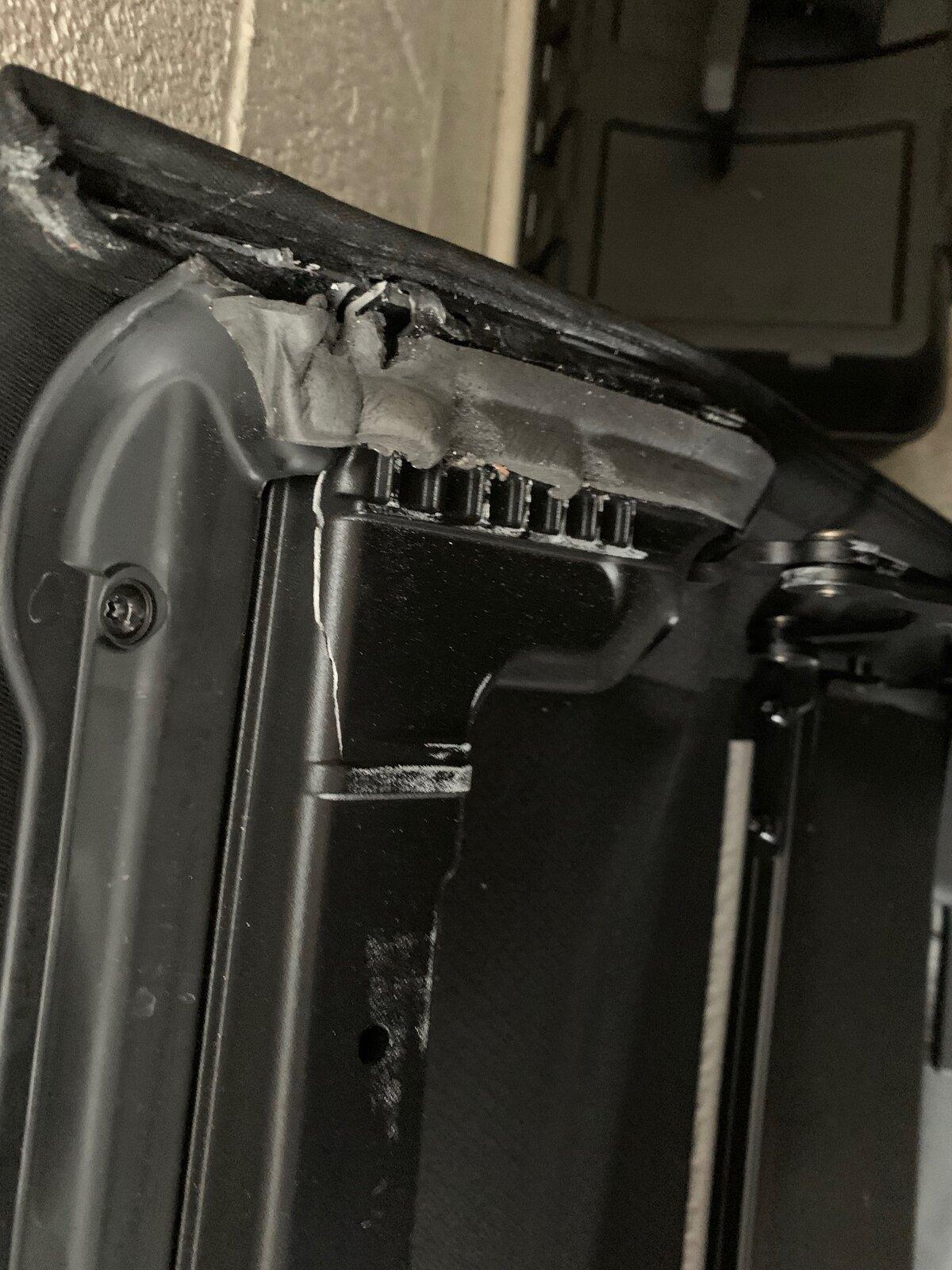 Jeep Gladiator Damaged Bestop Sunrider Cracked Corner
