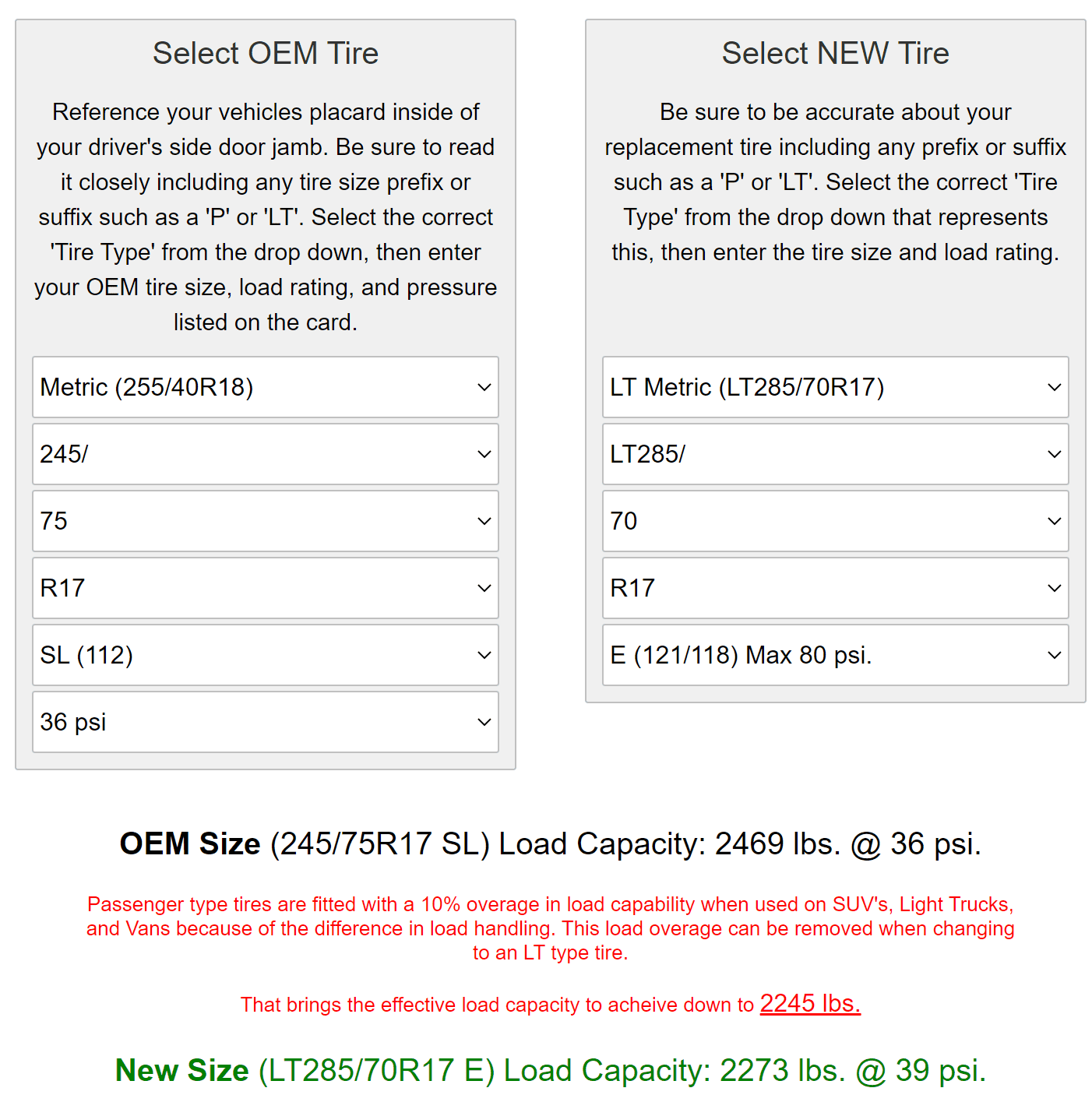 Jeep Gladiator BFG KO2 LT285/70R/17 Tire Pressure (once and for all) Screenshot (3)