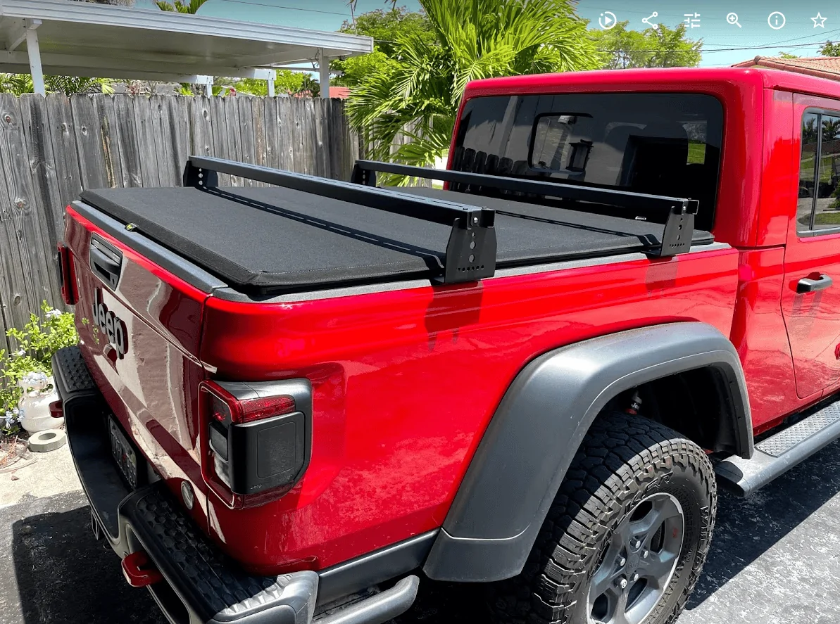 Jeep Gladiator Setting up for camping 1622809465731