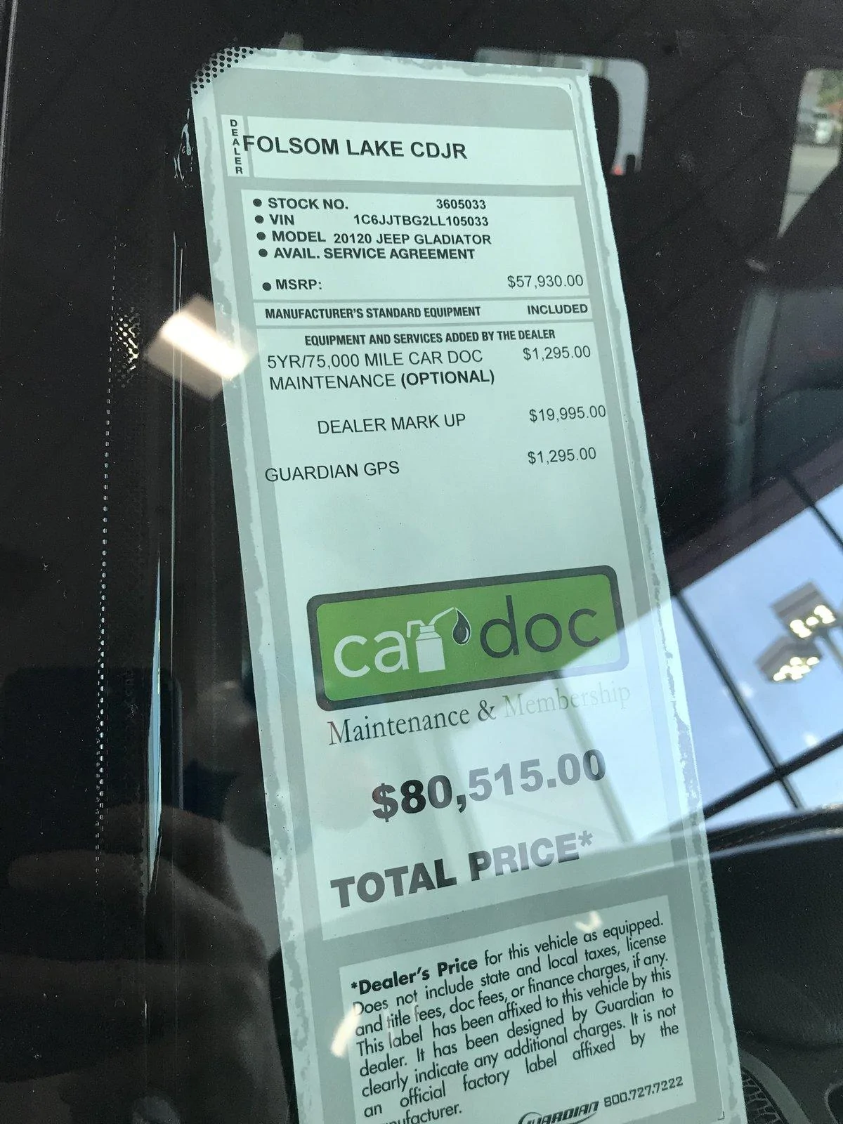 Jeep Gladiator Dealers to avoid - Charging over MSRP 7D53E89C-7662-47A0-BD52-3B5B0A7BAC40