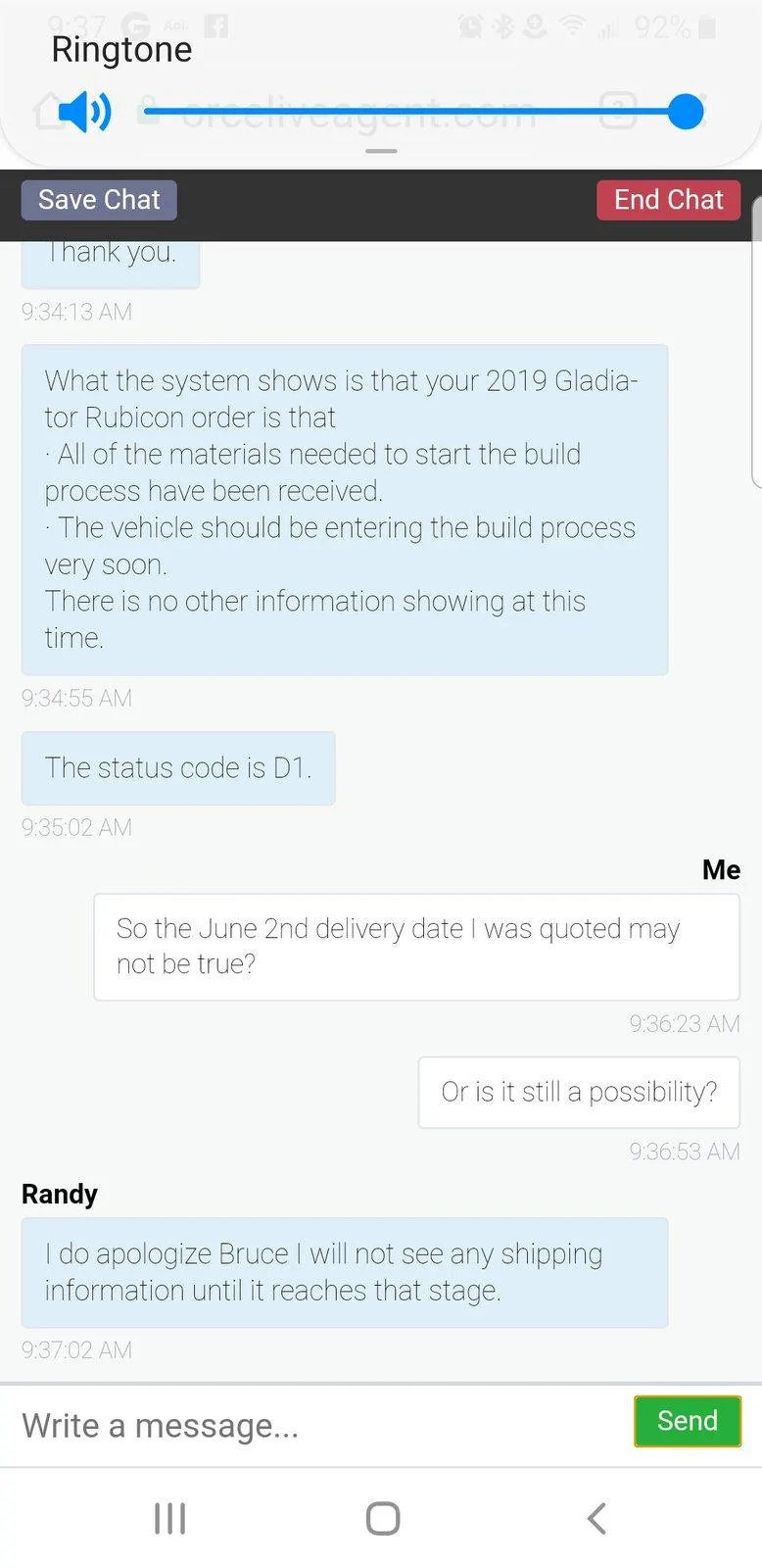 Jeep Gladiator Gladiator Window Sticker and Build Sheet Order Tracking Screenshot_20190527-093724_Chrom