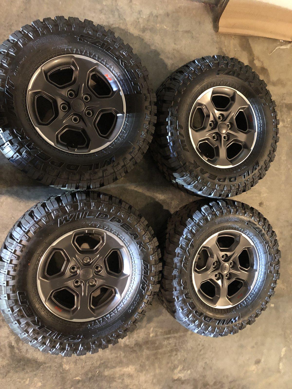 Jeep Gladiator SOLD!  Set of four gladiator rubicon wheels and tires. EBEFA5A2-F9FF-4F76-8FEB-C05C50A93F15