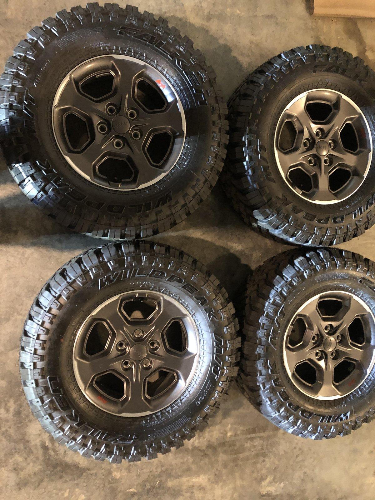 Jeep Gladiator SOLD!  Set of four gladiator rubicon wheels and tires. B24B1CC0-B49F-41EB-A594-E087DD67E3D1