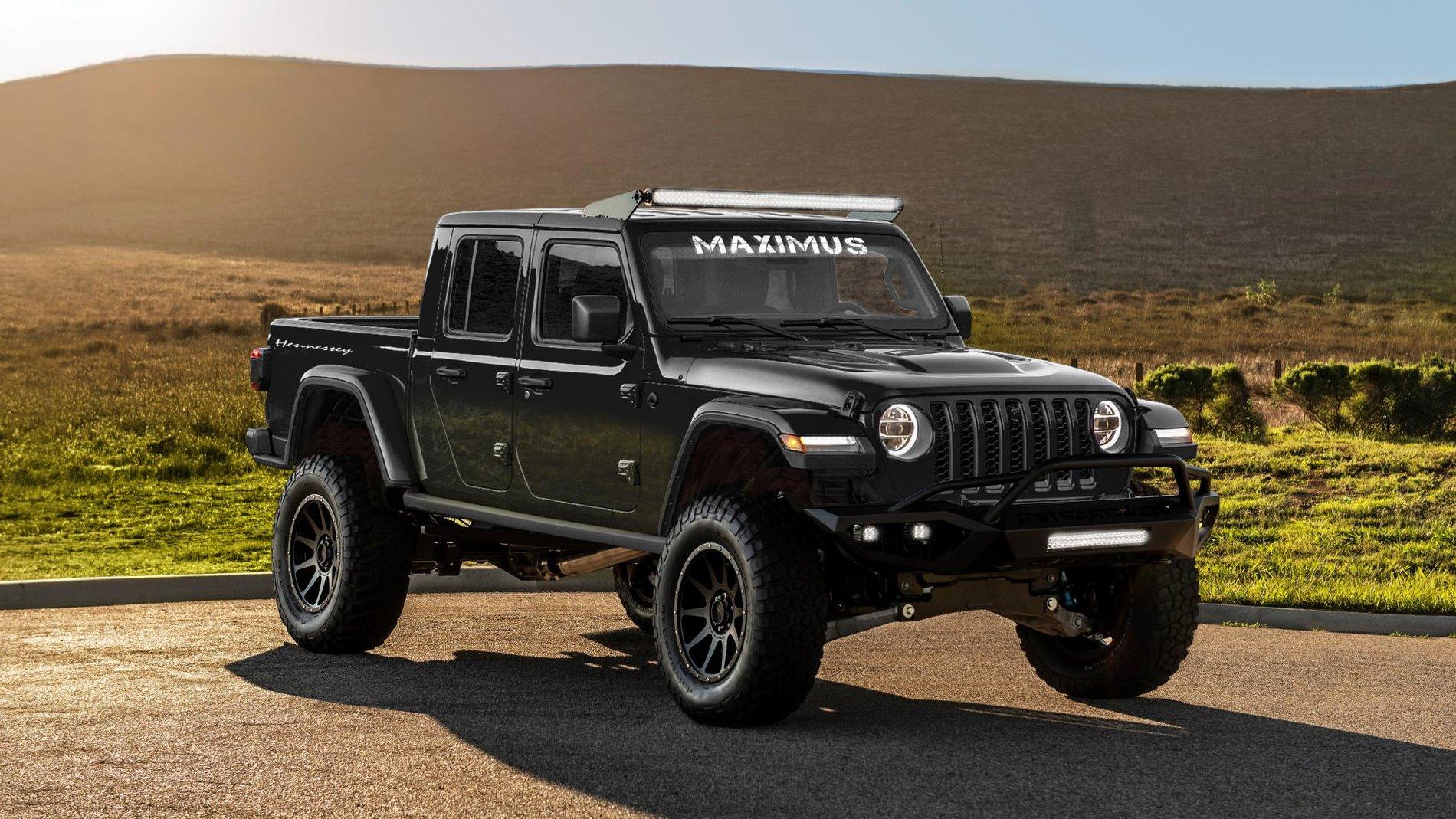 Jeep Gladiator Maximus, the 1,000 HP Gladiator by Hennessey (Update: Priced at $225k) hennessey-maximus-jeep_-front