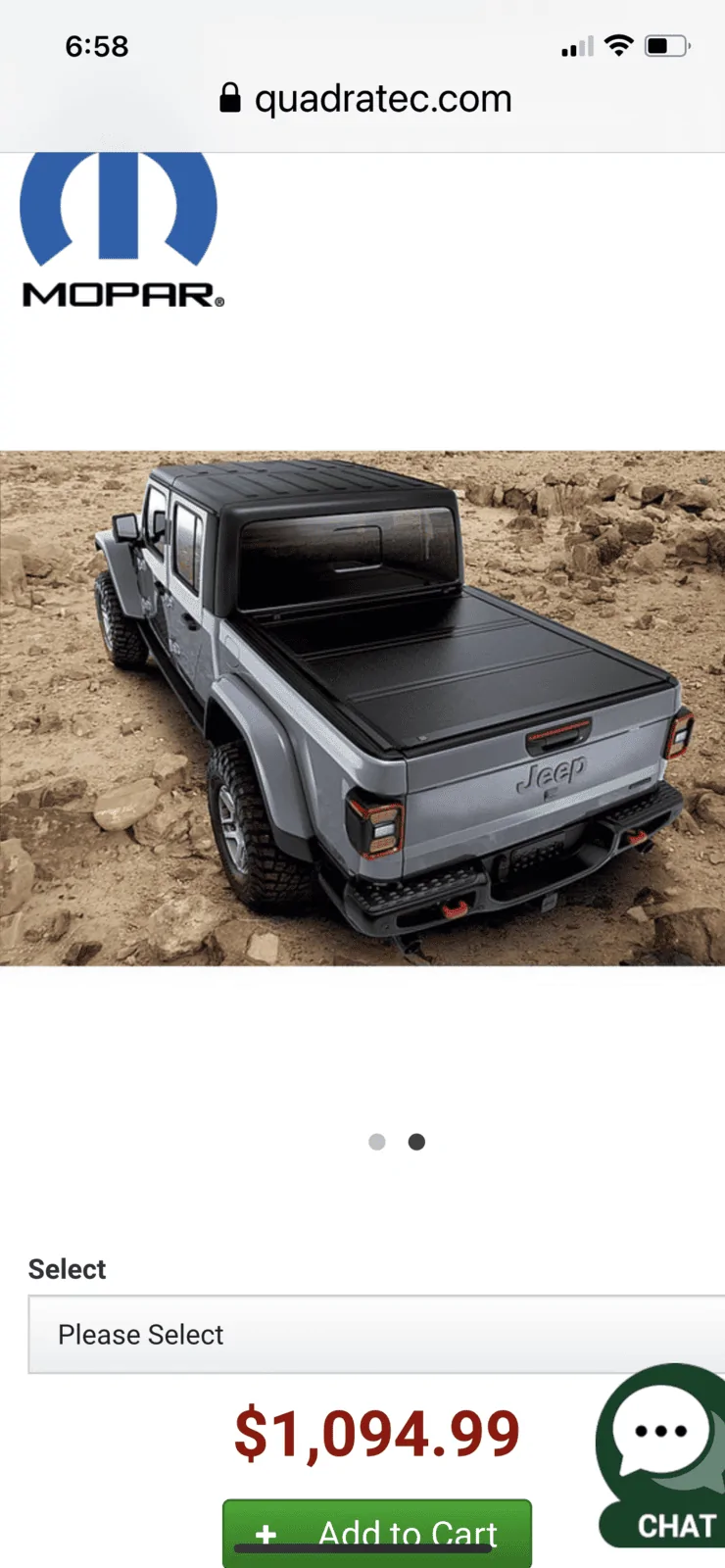 Jeep Gladiator Mopar tonneau cover 1CBD443D-667A-4C10-B2E2-42DFC2CE9A57